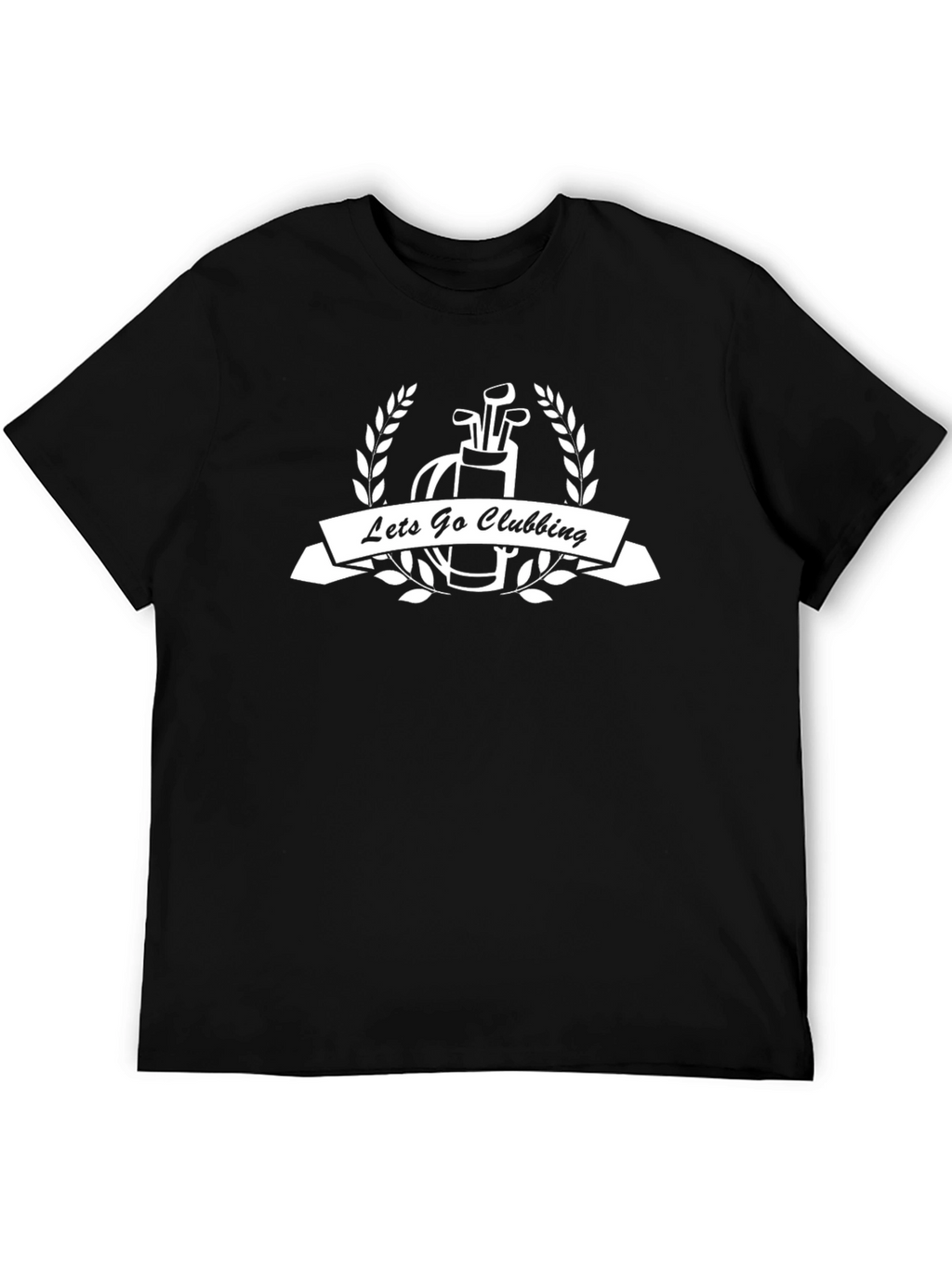 Lets Go Clubbing Golf T-Shirt - Black