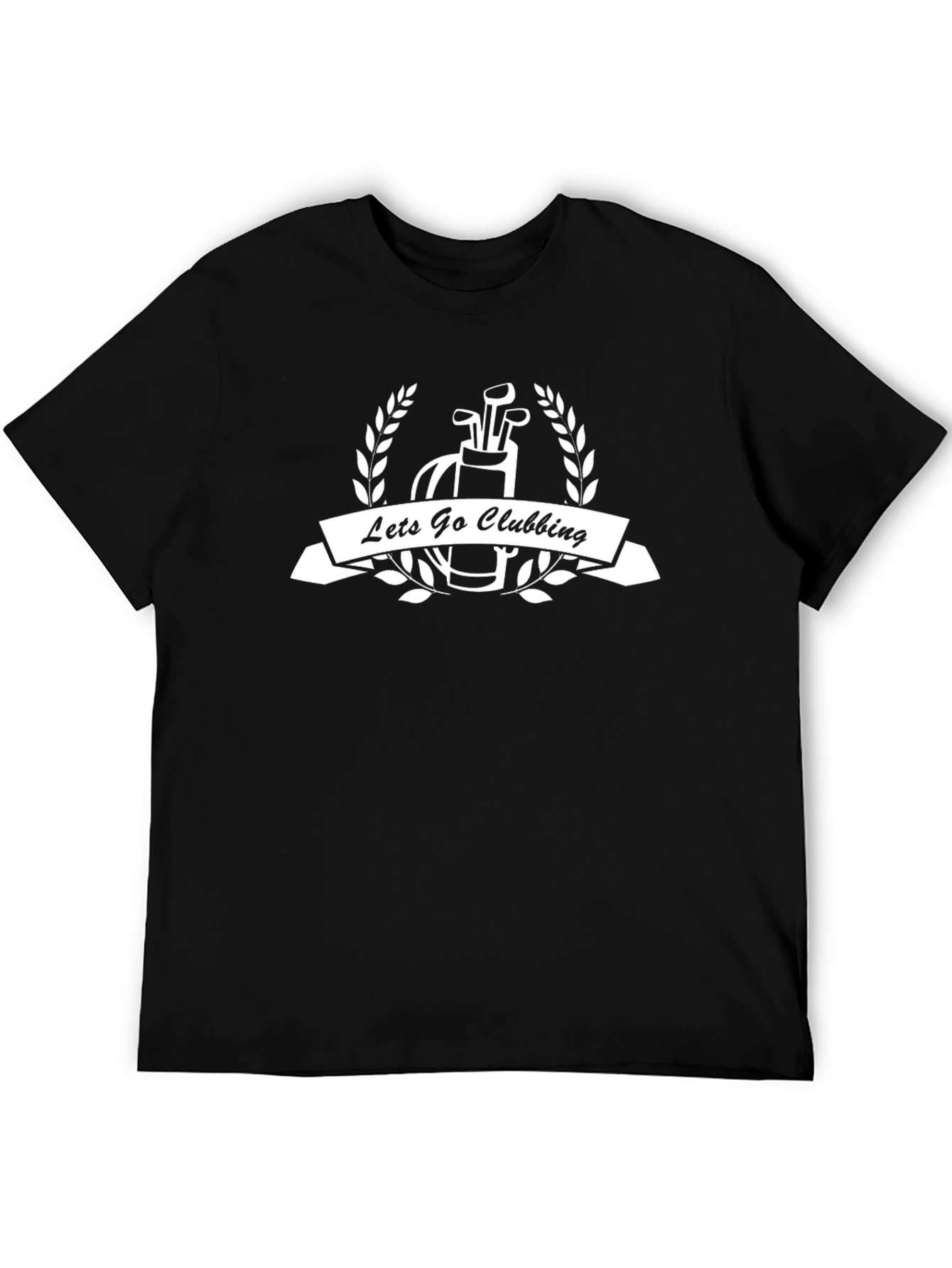 Lets Go Clubbing Golf T-Shirt - Black