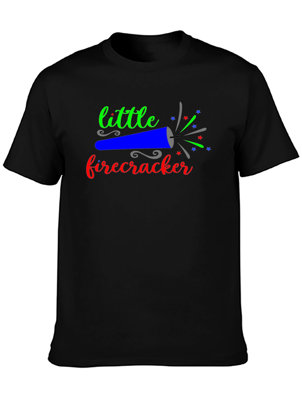 Little Firecracker Graphic Tee - Black