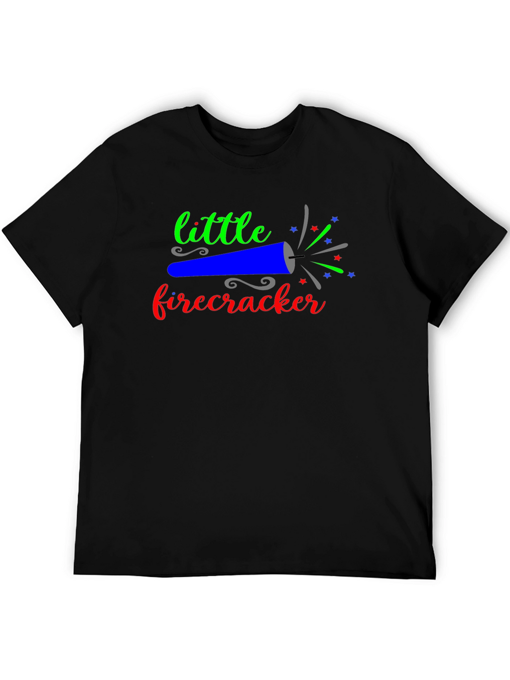 Little Firecracker Graphic Tee - Black