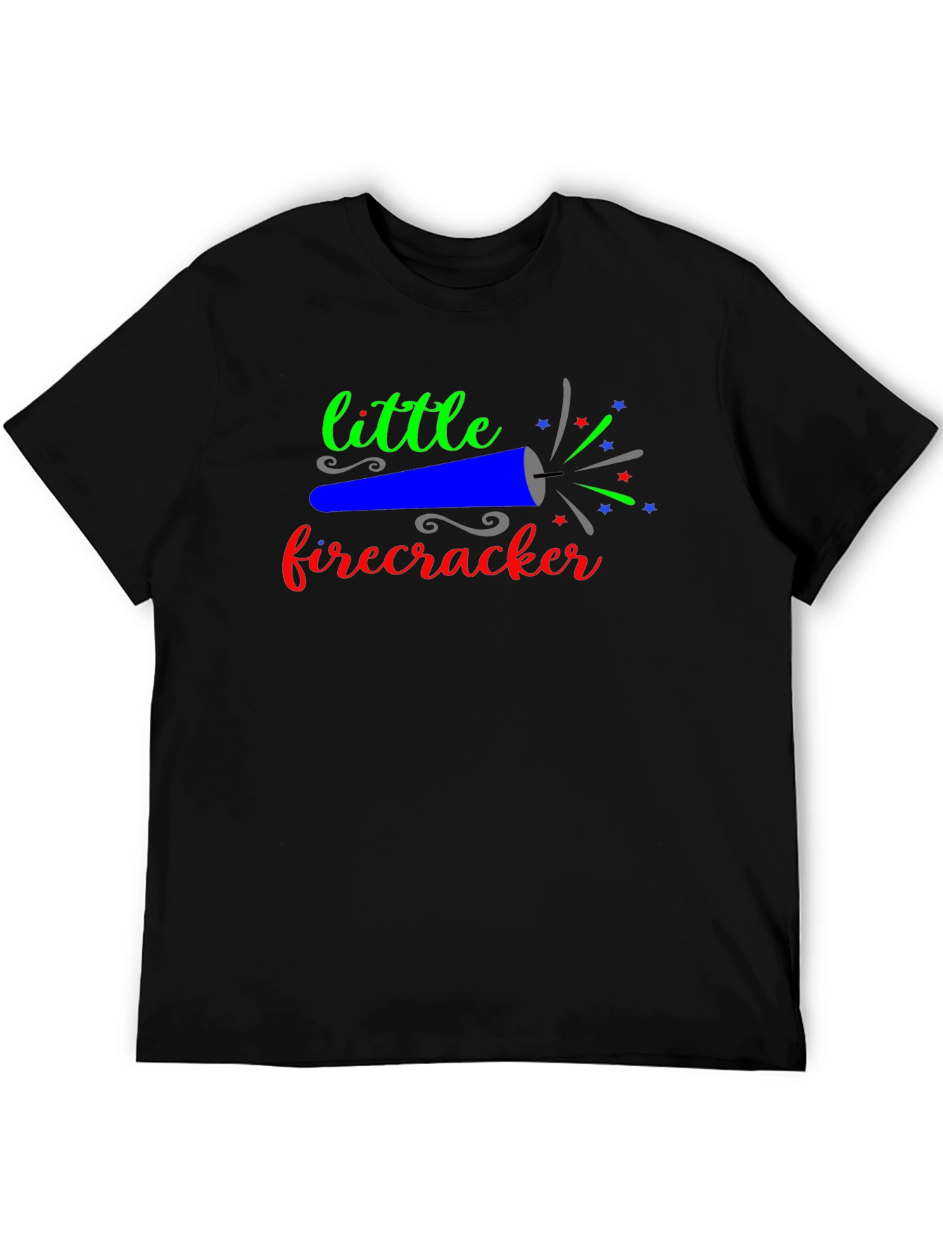 Little Firecracker Graphic Tee - Black