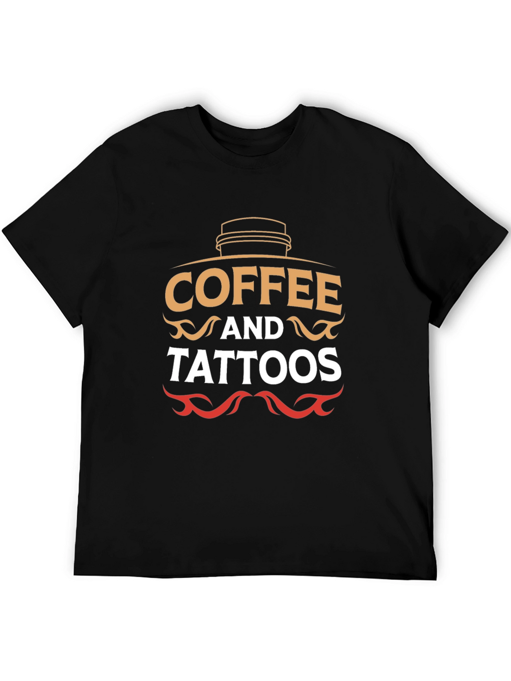 Coffee & Tattoos Graphic Tee - Black