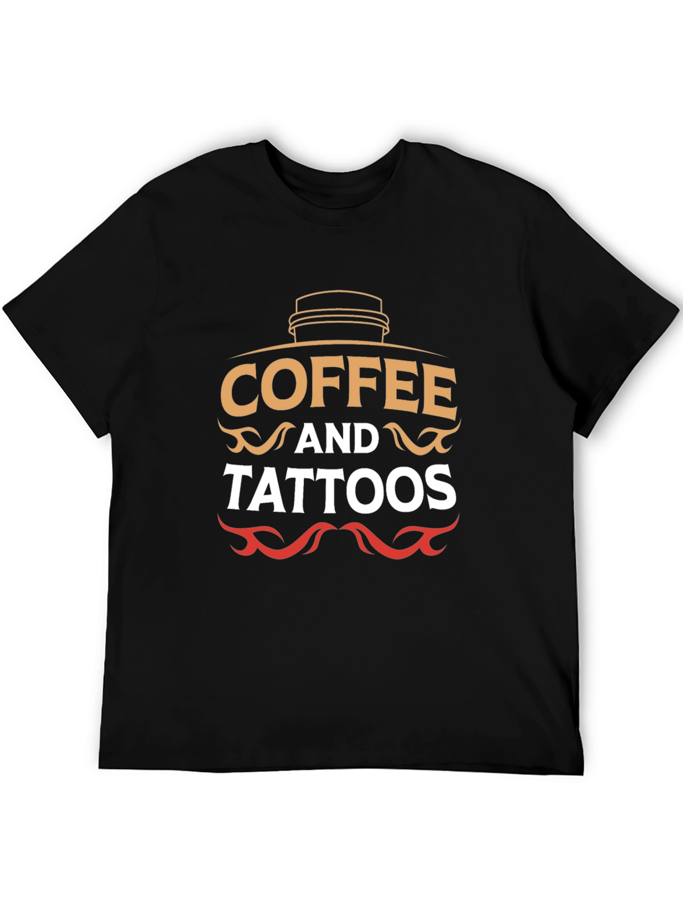 Coffee & Tattoos Graphic Tee - Black