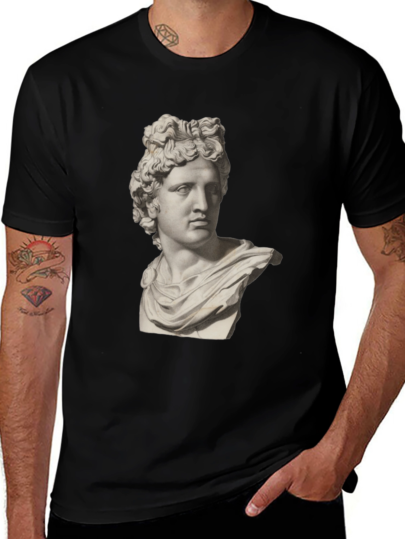 Apollo Bust Black T-Shirt