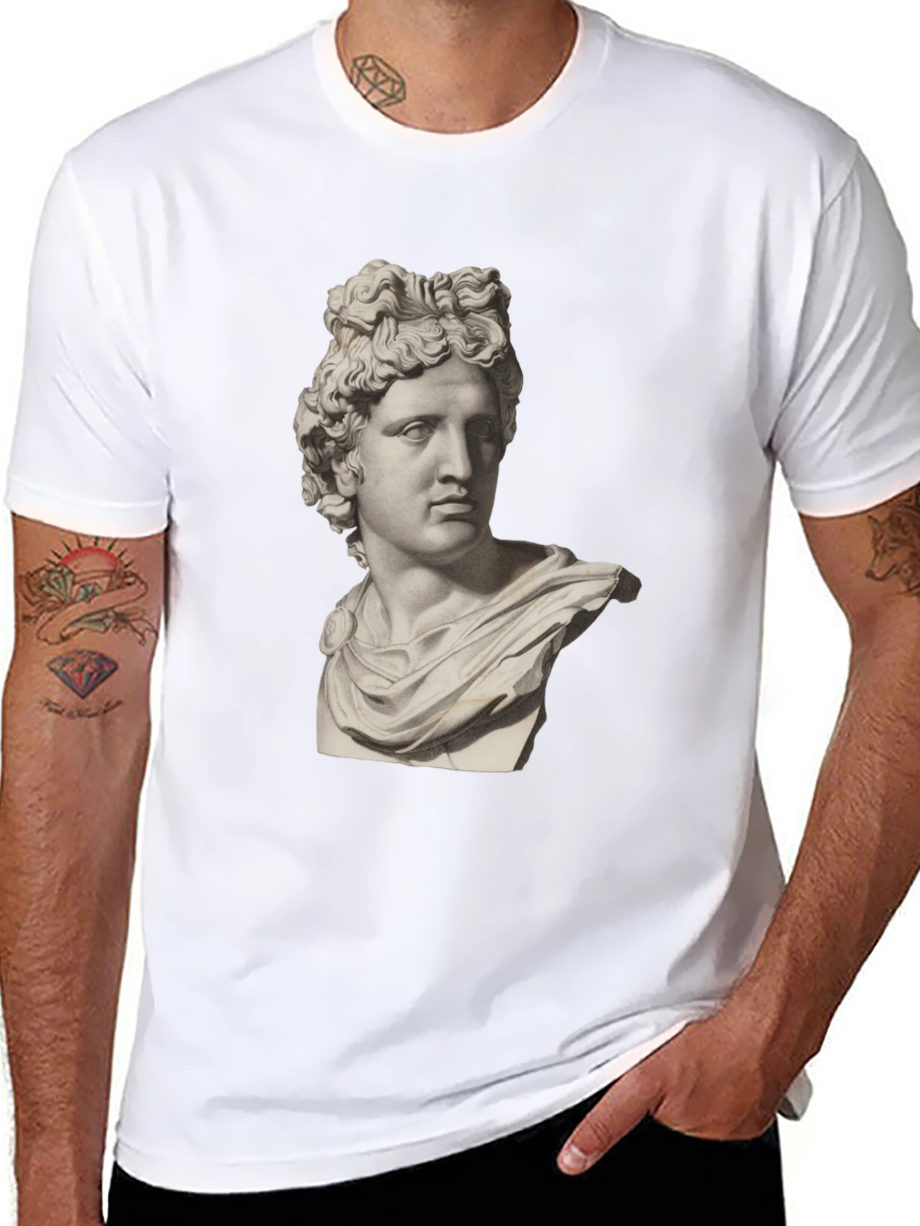 Apollo Bust Black T-Shirt