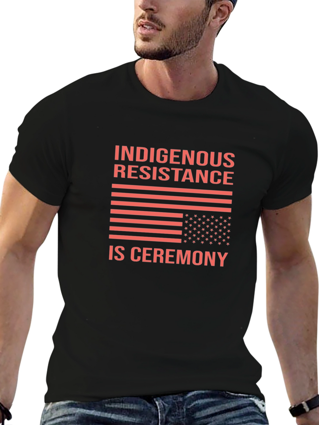 Indigenous Resistance Is Ceremony Black T-Shirt