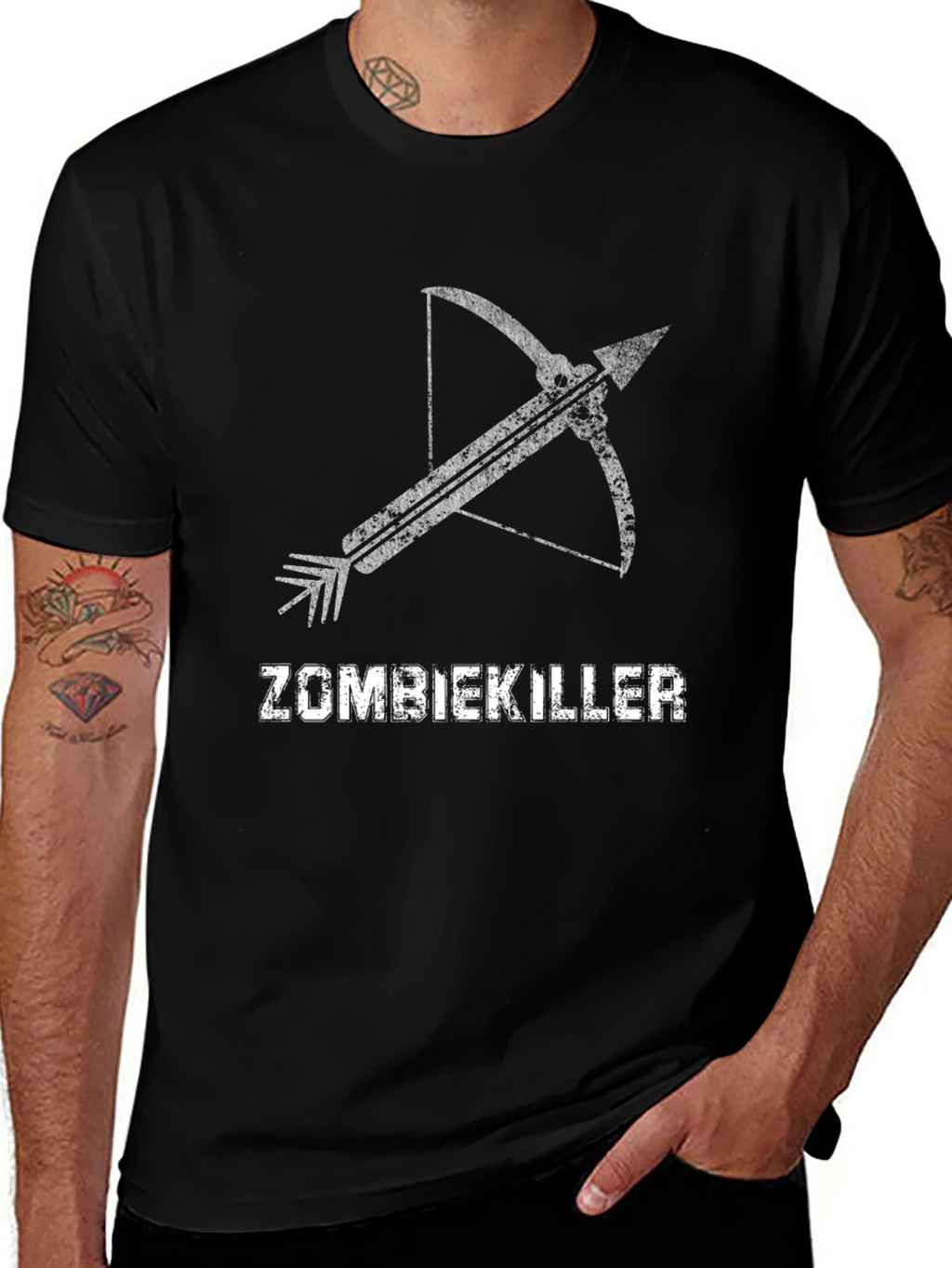Zombie Killer Crossbow T-Shirt - Black