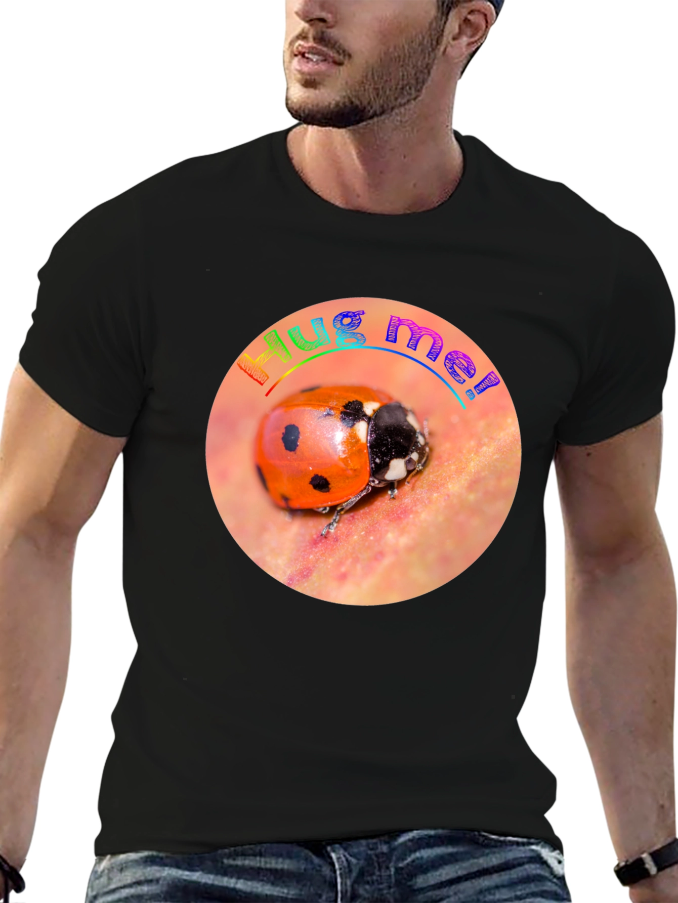 Hug Me Ladybug Graphic Tee