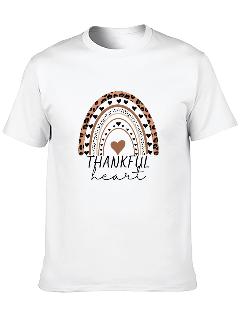 Thankful Heart Rainbow Graphic Tee