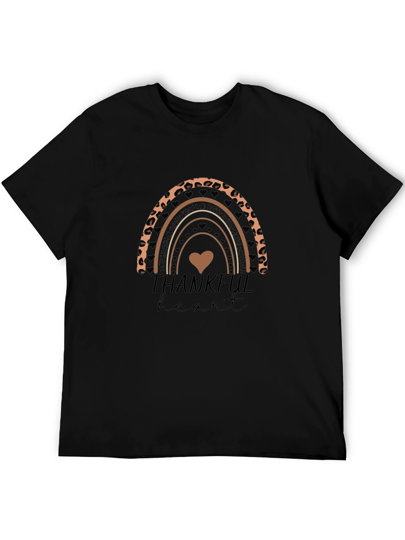 Thankful Heart Rainbow Graphic Tee