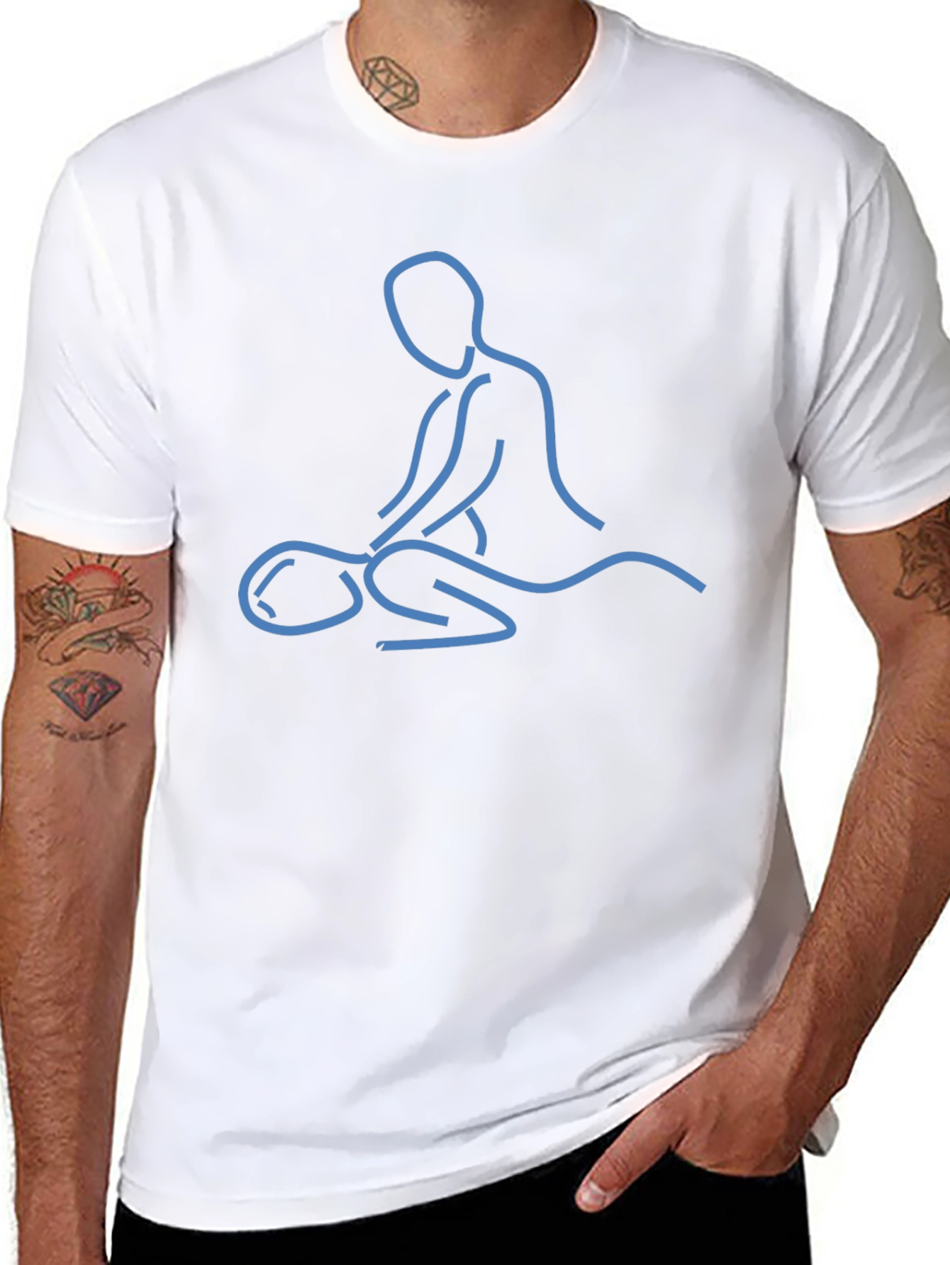 Relaxing Massage Graphic Tee - Unisex Soft Cotton