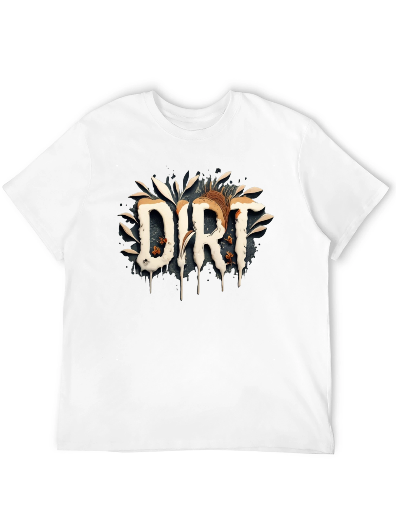 Dirt Graphic Print Black T-Shirt