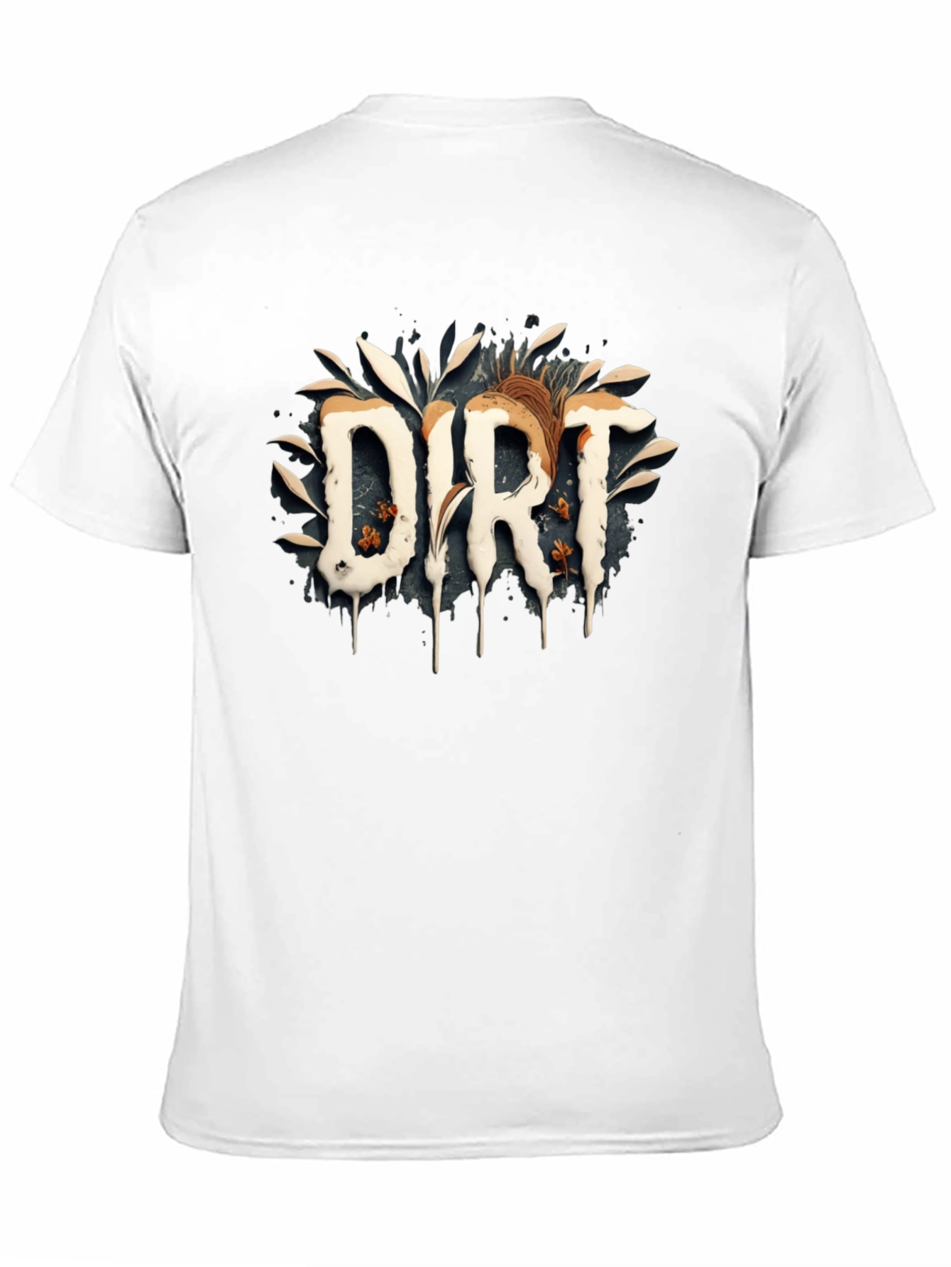Dirt Graphic Print Black T-Shirt