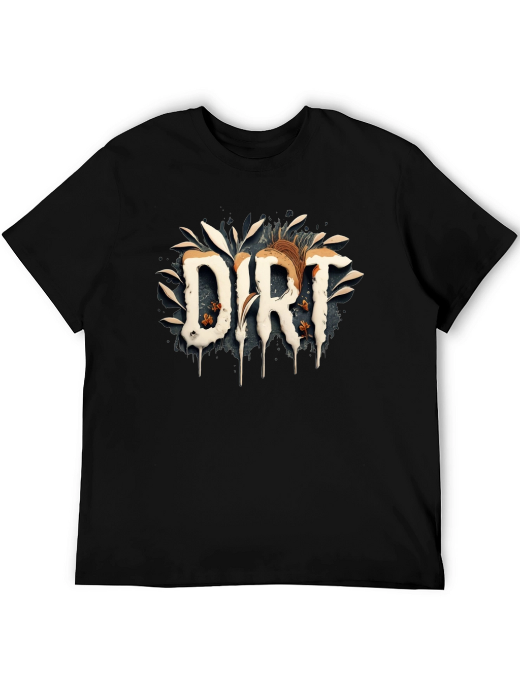 Dirt Graphic Print Black T-Shirt
