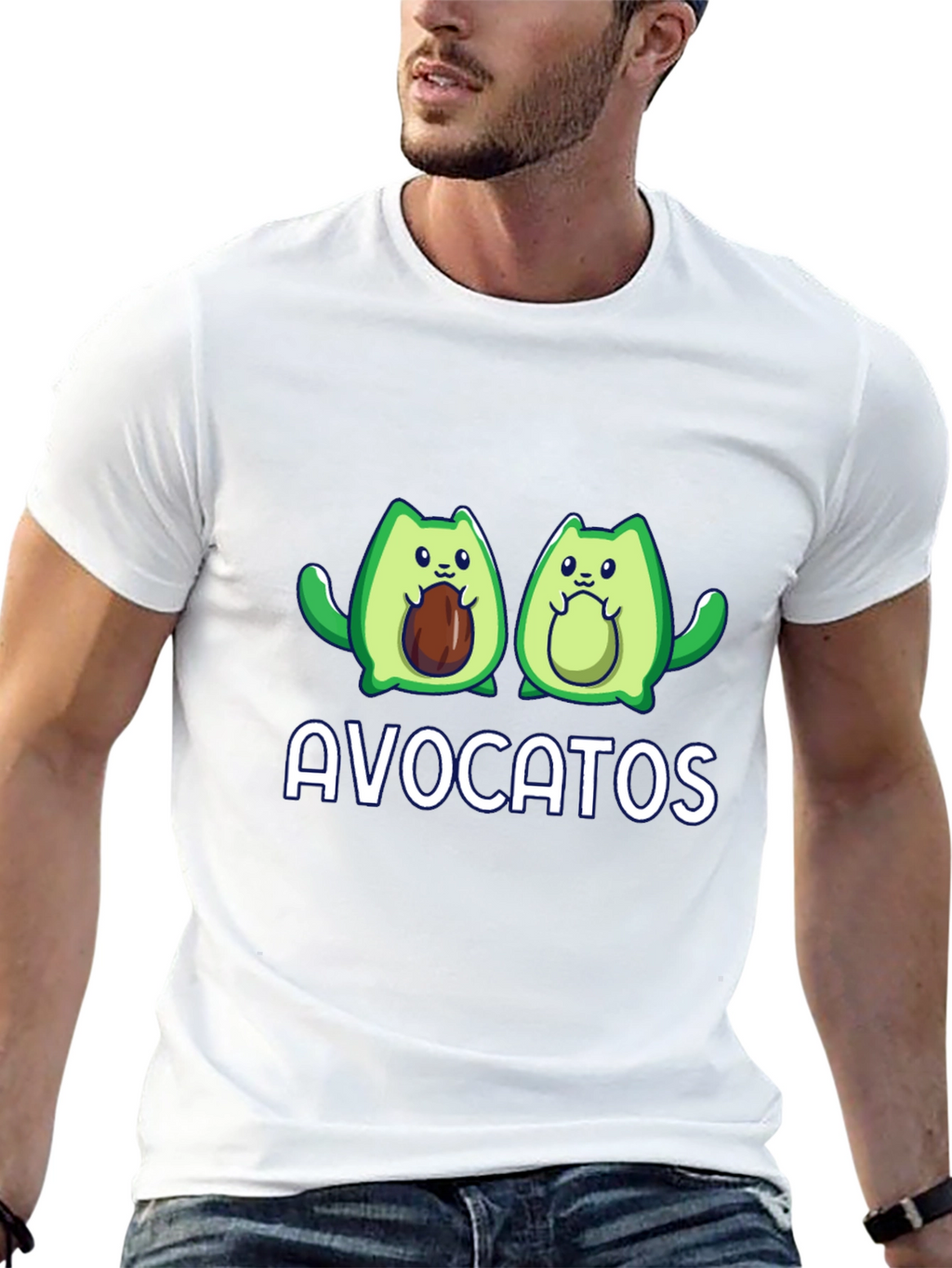 Avocatos T-Shirt - Cute Avocado Cat Graphic Tee