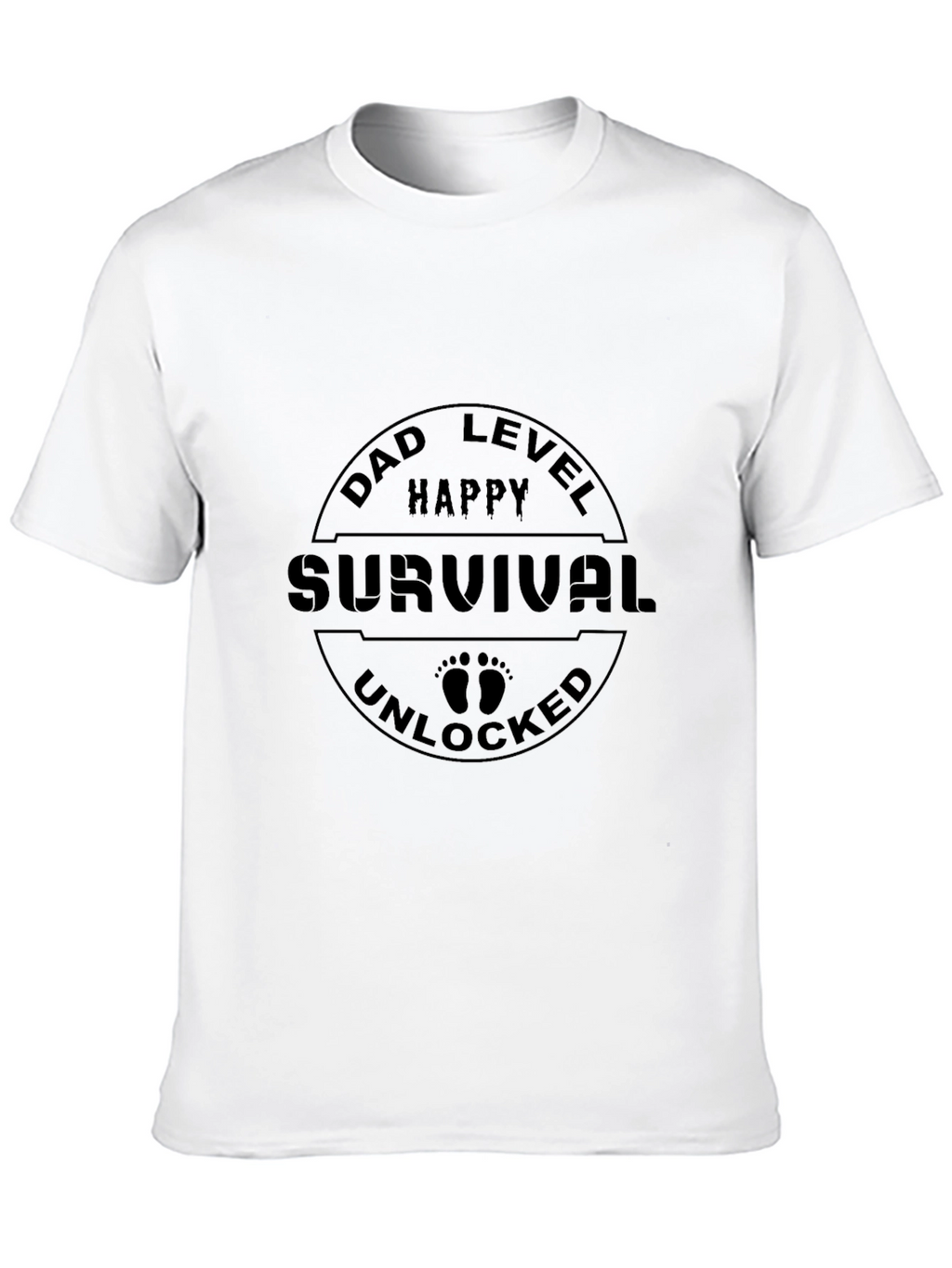 Dad Level Happy Survival Unlocked T-Shirt