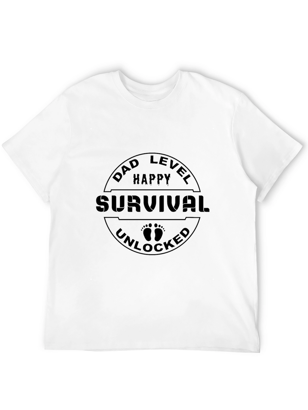 Dad Level Happy Survival Unlocked T-Shirt