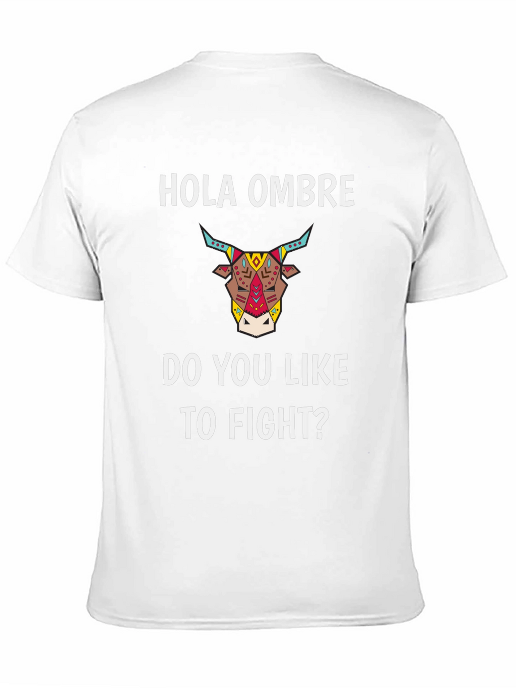 Hola Ombre Fight Bull Black Graphic Tee