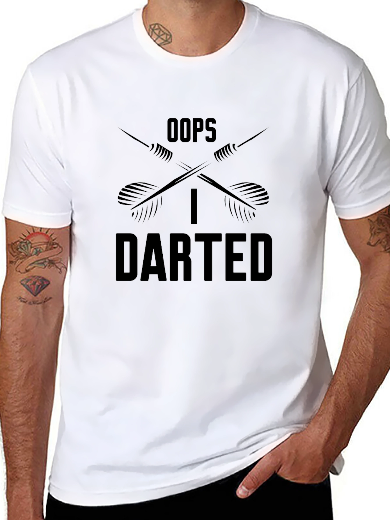 Oops I Darted T-Shirt - Darts Graphic Tee
