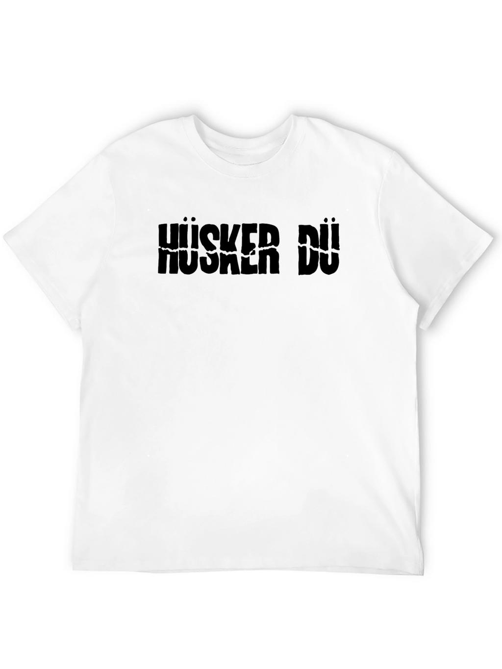 Hüsker Dü Band Logo Black Graphic Tee