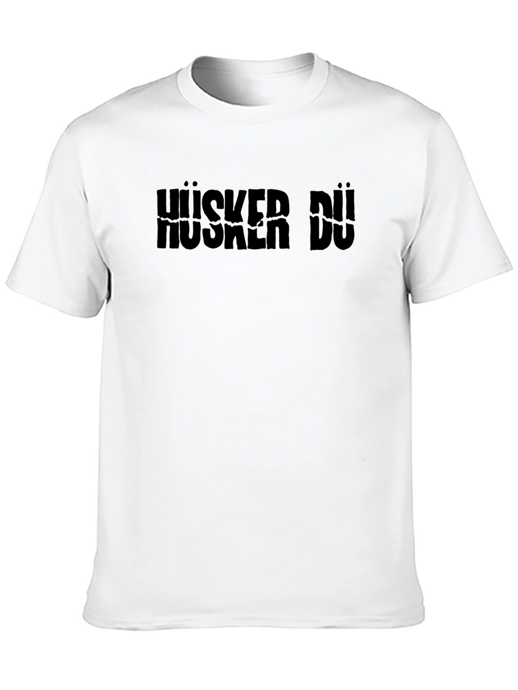 Hüsker Dü Band Logo Black Graphic Tee