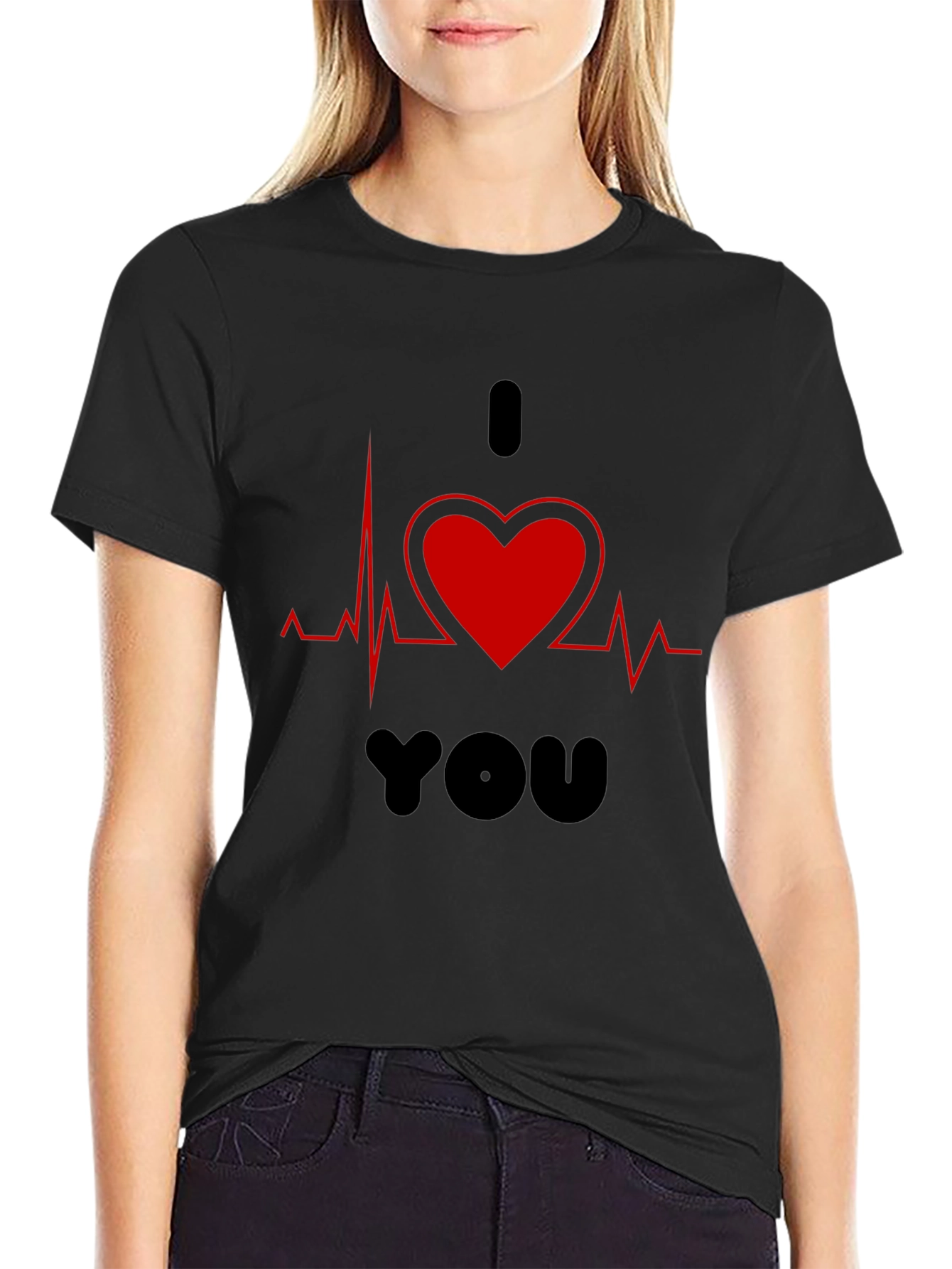 I Heart You Graphic T-Shirt Valentines Day Gift
