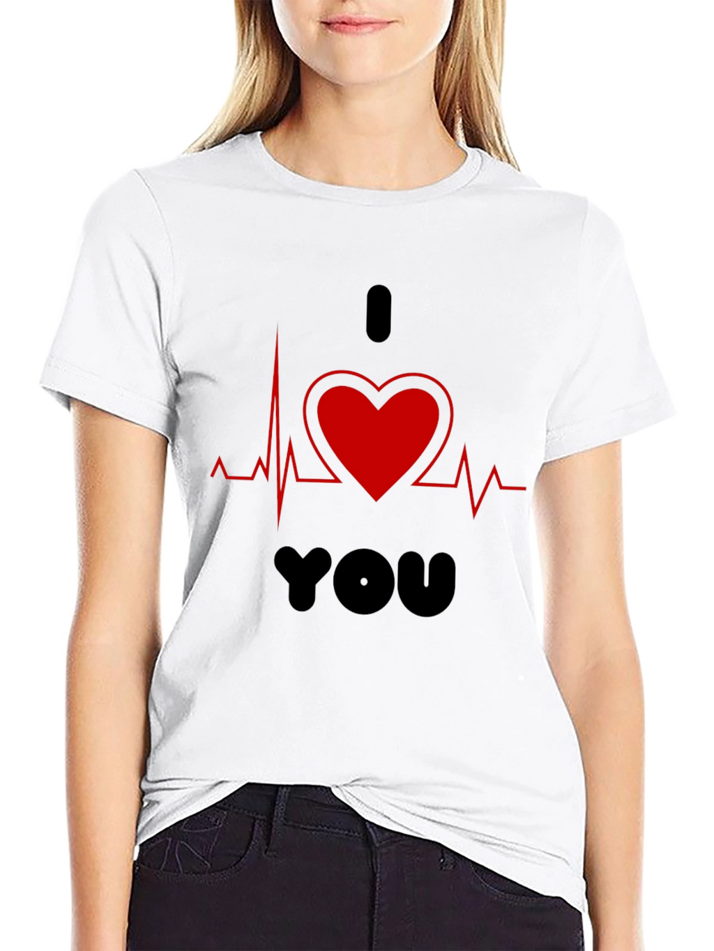 I Heart You Graphic T-Shirt Valentines Day Gift