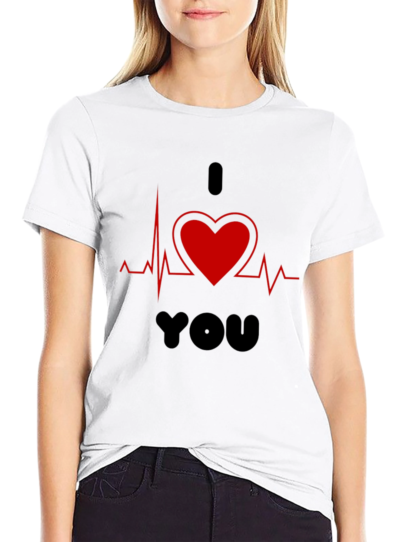 I Heart You Graphic T-Shirt Valentines Day Gift