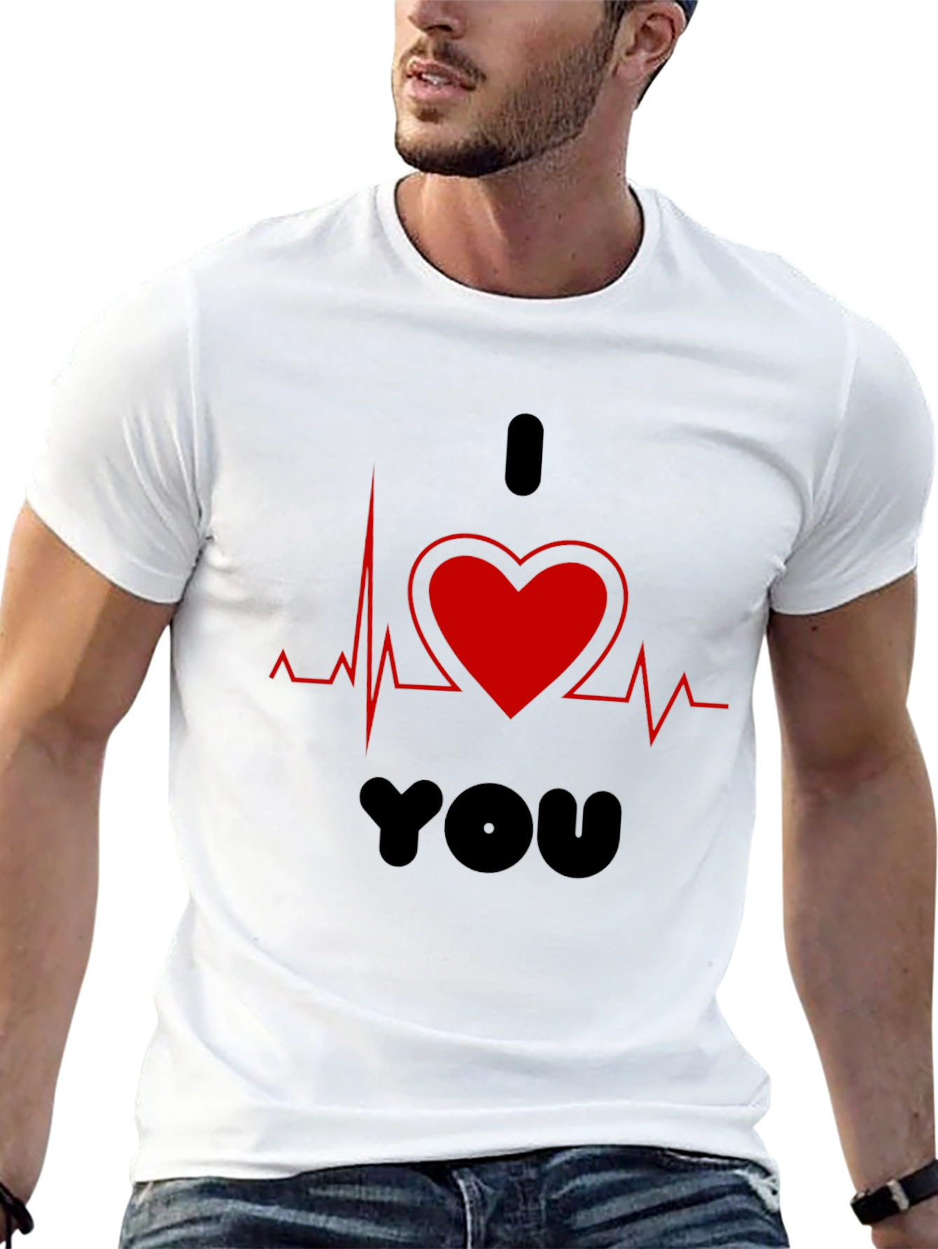 I Heart You Graphic T-Shirt Valentines Day Gift