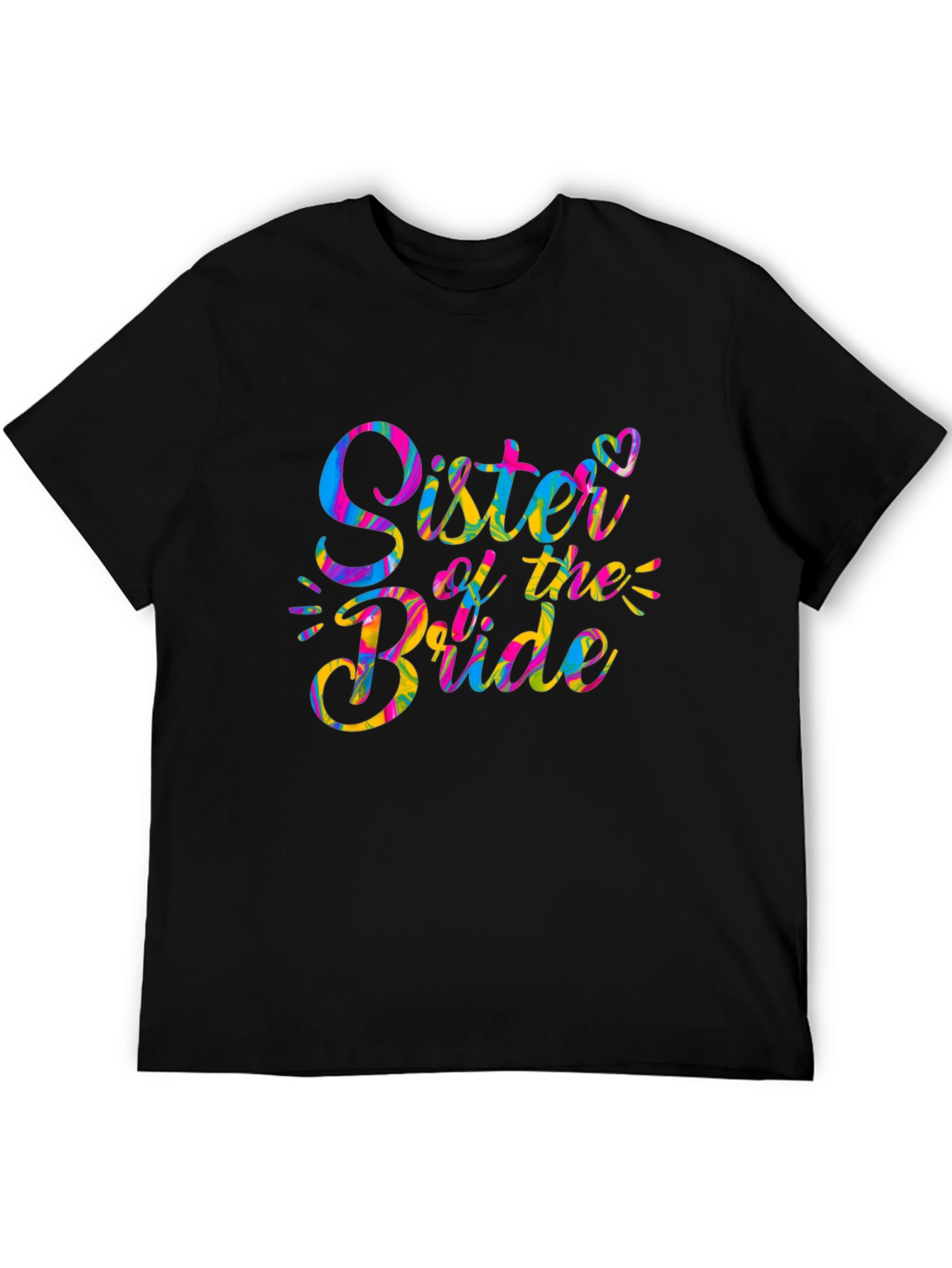 Sister of the Bride T-Shirt - Colorful Wedding Party Tee