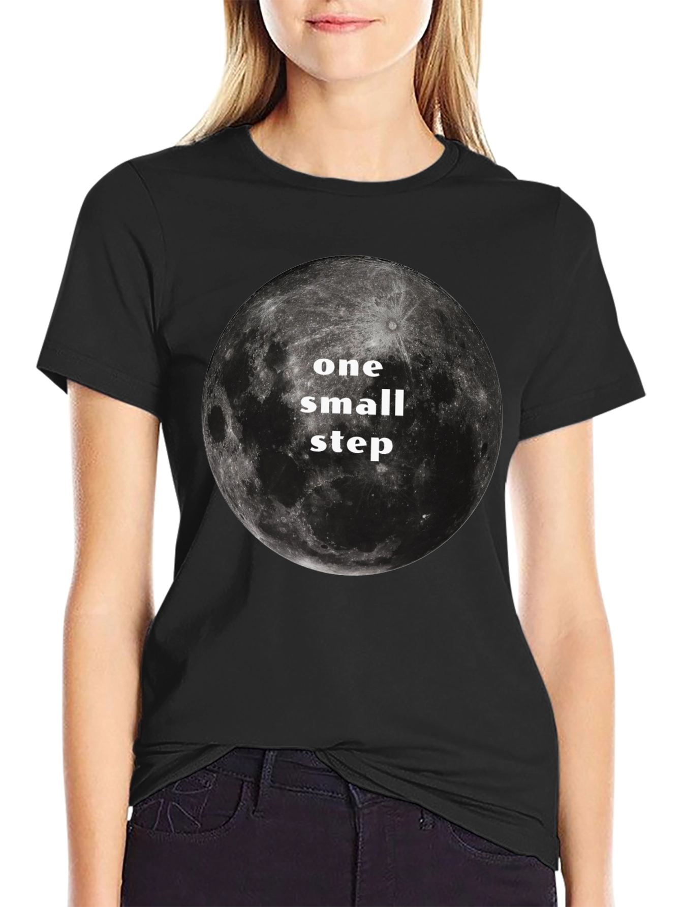 One Small Step Moon Graphic T-Shirt