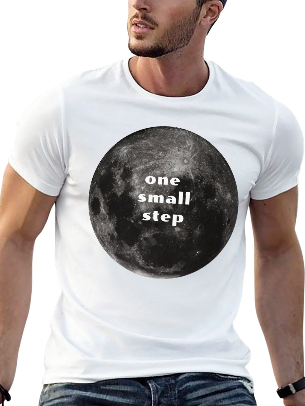 One Small Step Moon Graphic T-Shirt
