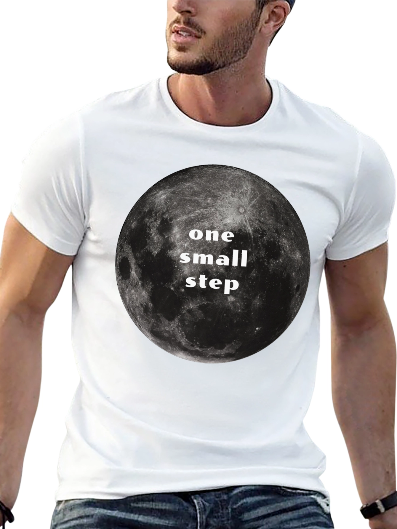 One Small Step Moon Graphic T-Shirt
