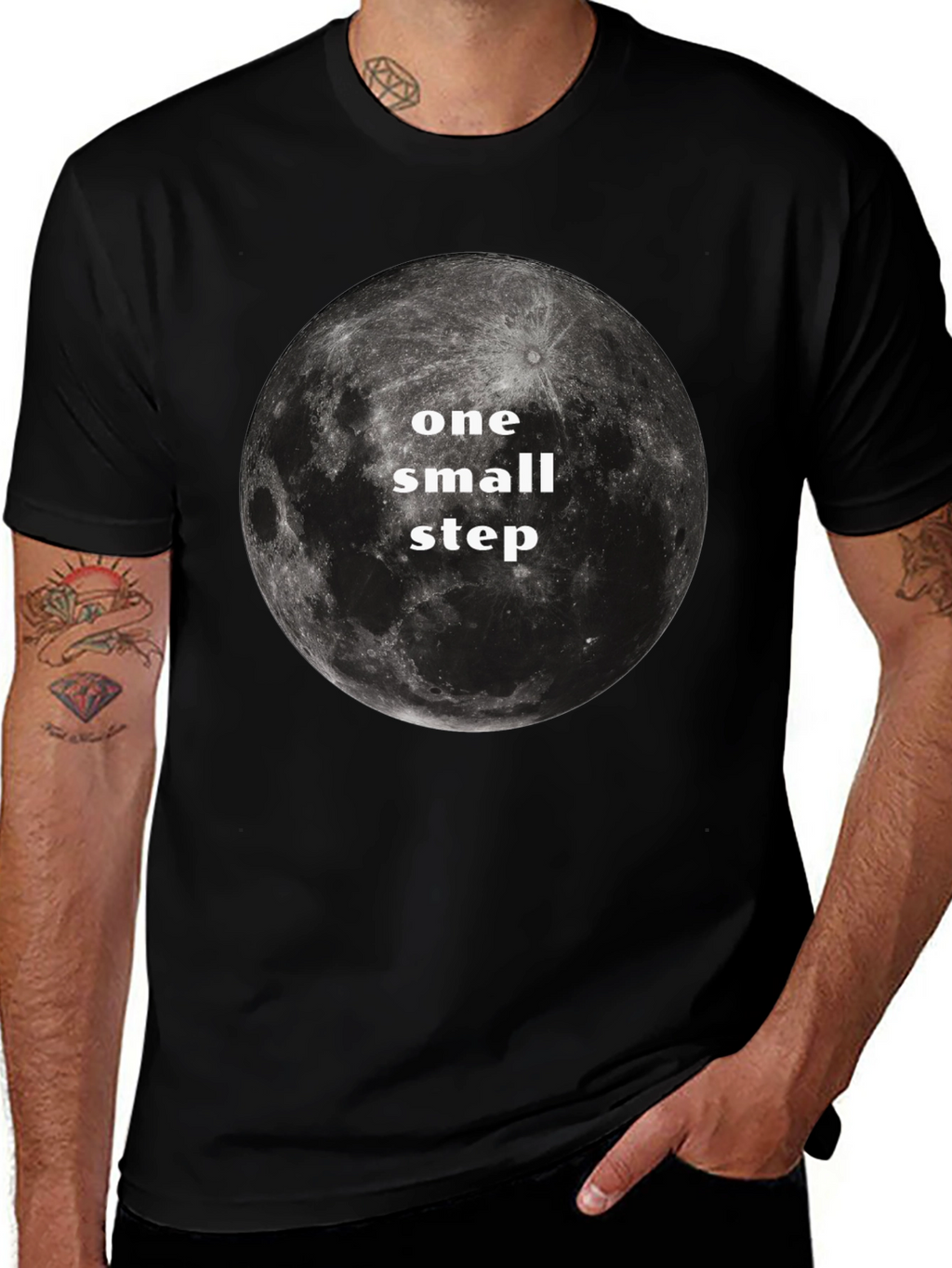 One Small Step Moon Graphic T-Shirt