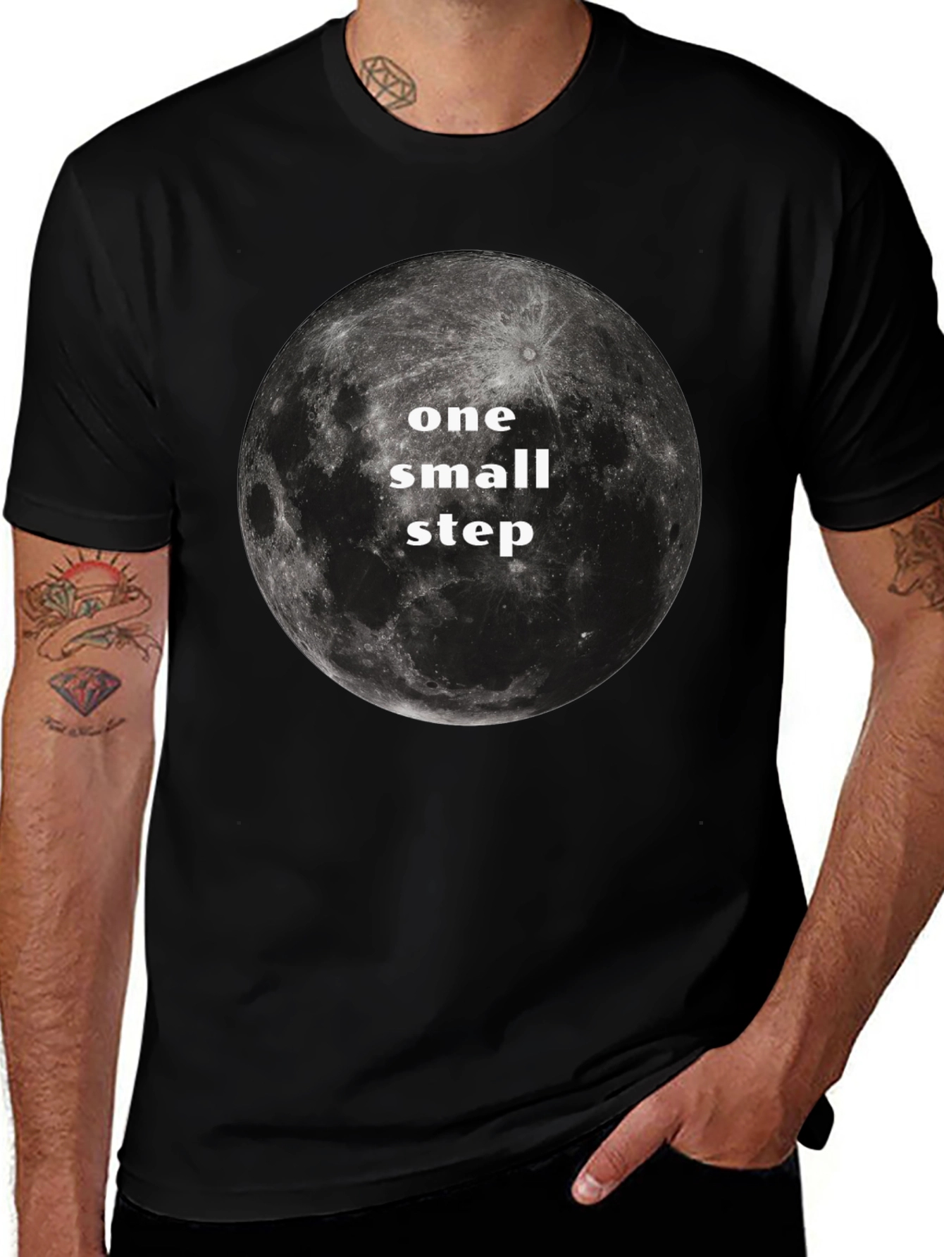 One Small Step Moon Graphic T-Shirt