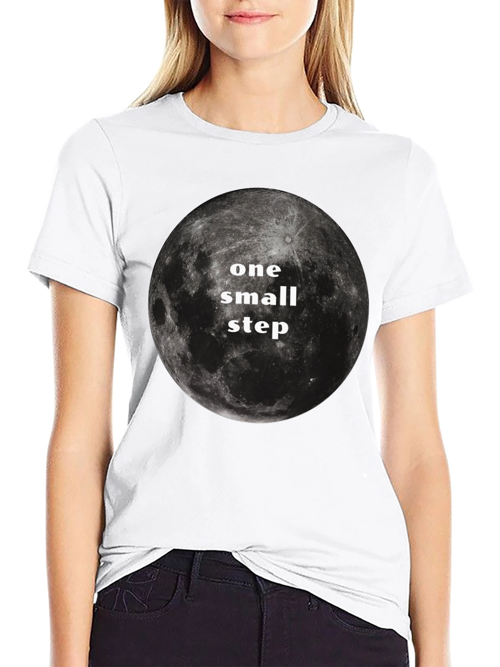 One Small Step Moon Graphic T-Shirt