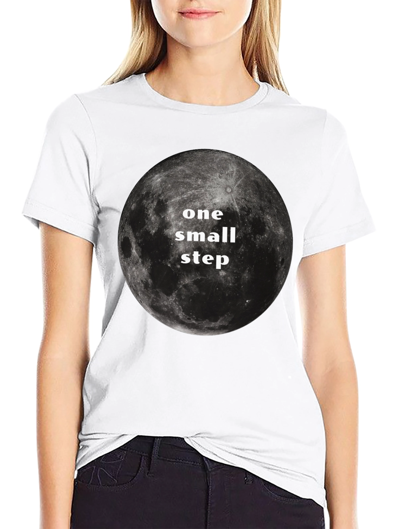 One Small Step Moon Graphic T-Shirt