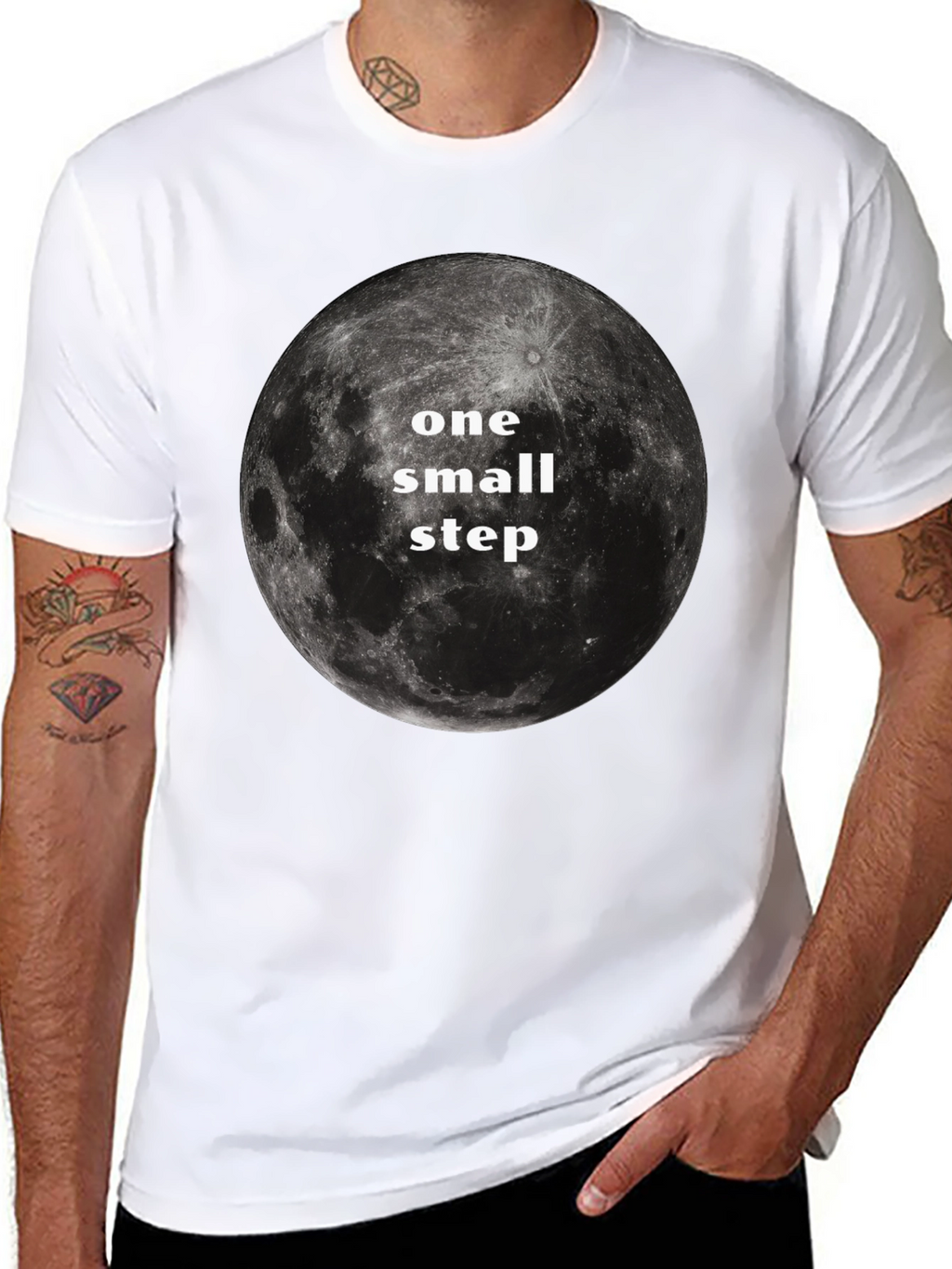 One Small Step Moon Graphic T-Shirt