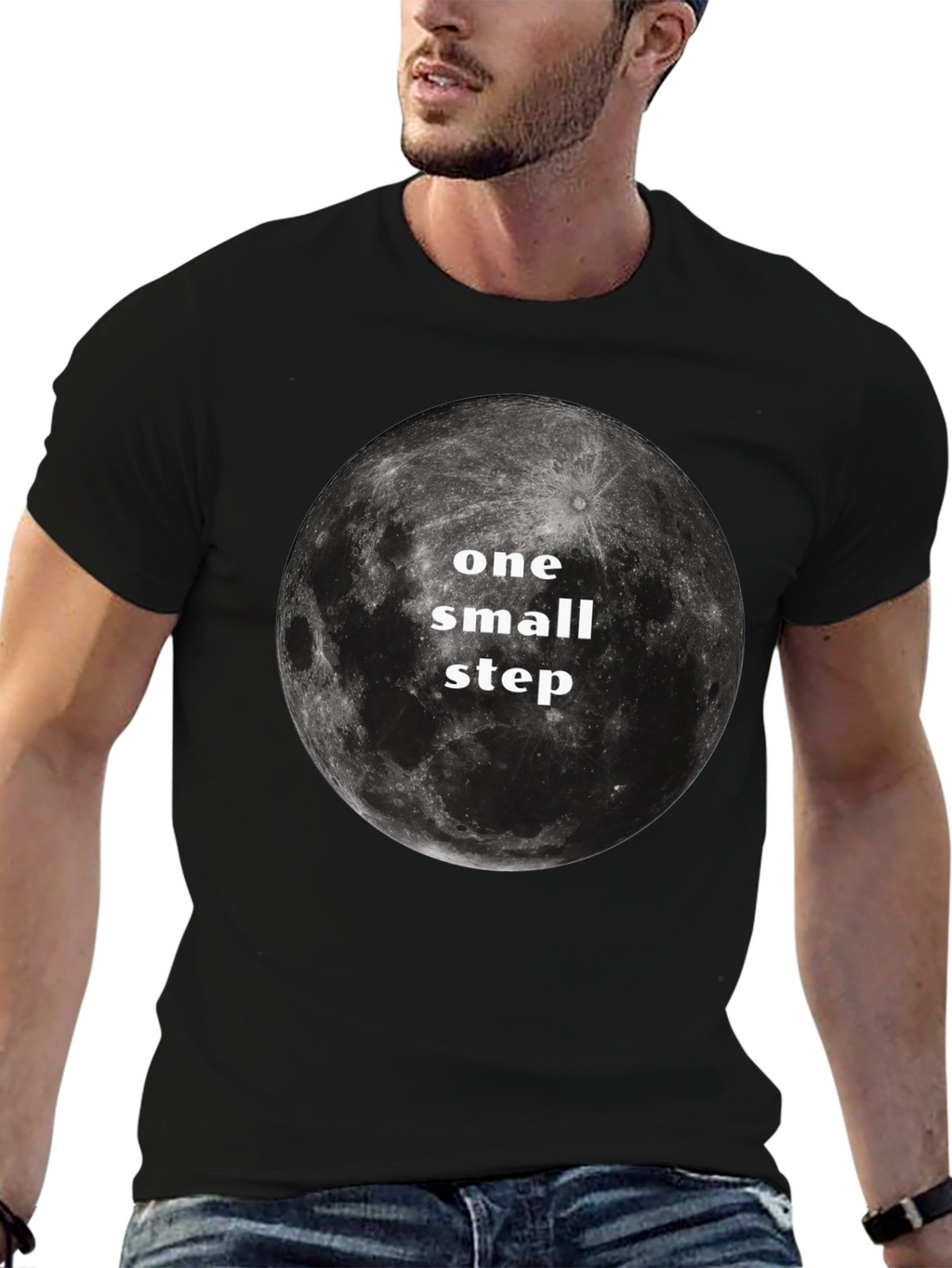 One Small Step Moon Graphic T-Shirt