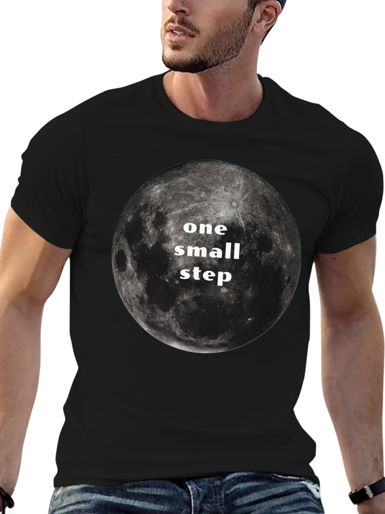 One Small Step Moon Graphic T-Shirt