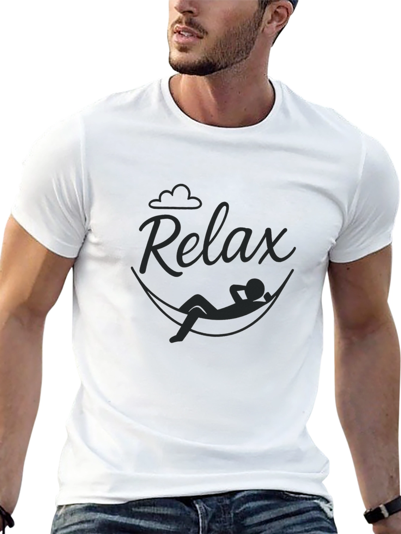 Relax Hammock Black T-Shirt