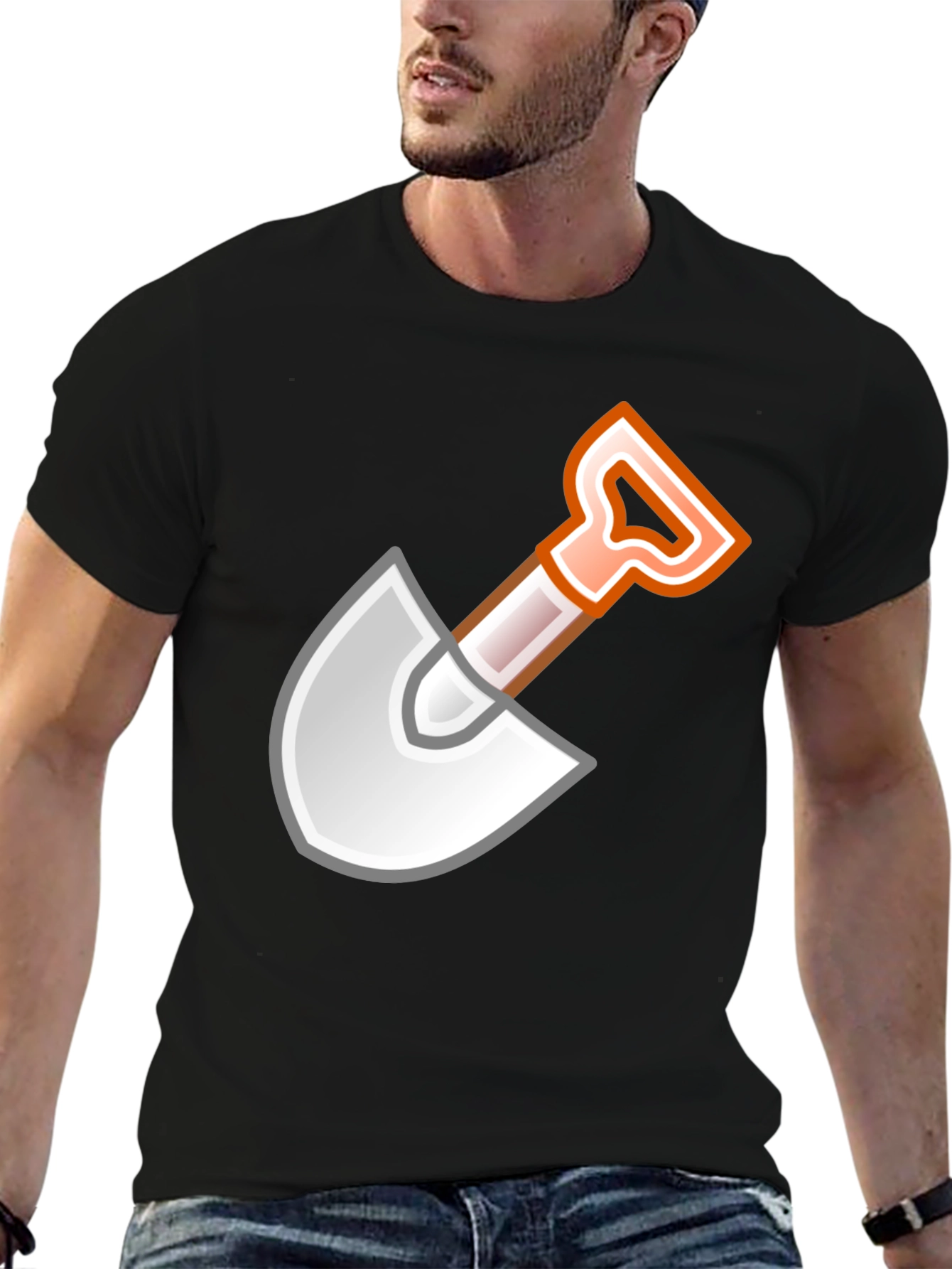 Shovel Graphic Black T-Shirt