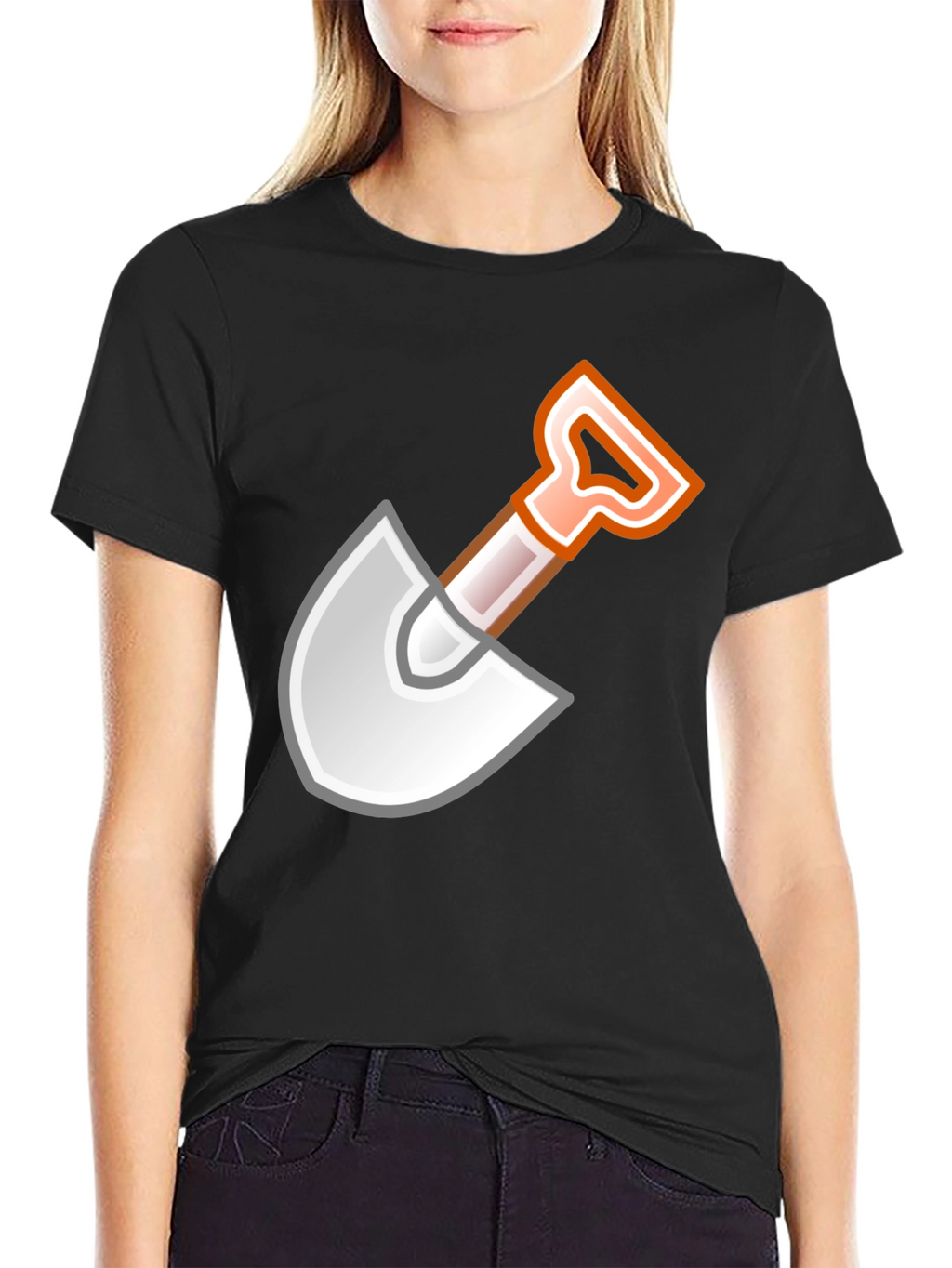 Shovel Graphic Black T-Shirt