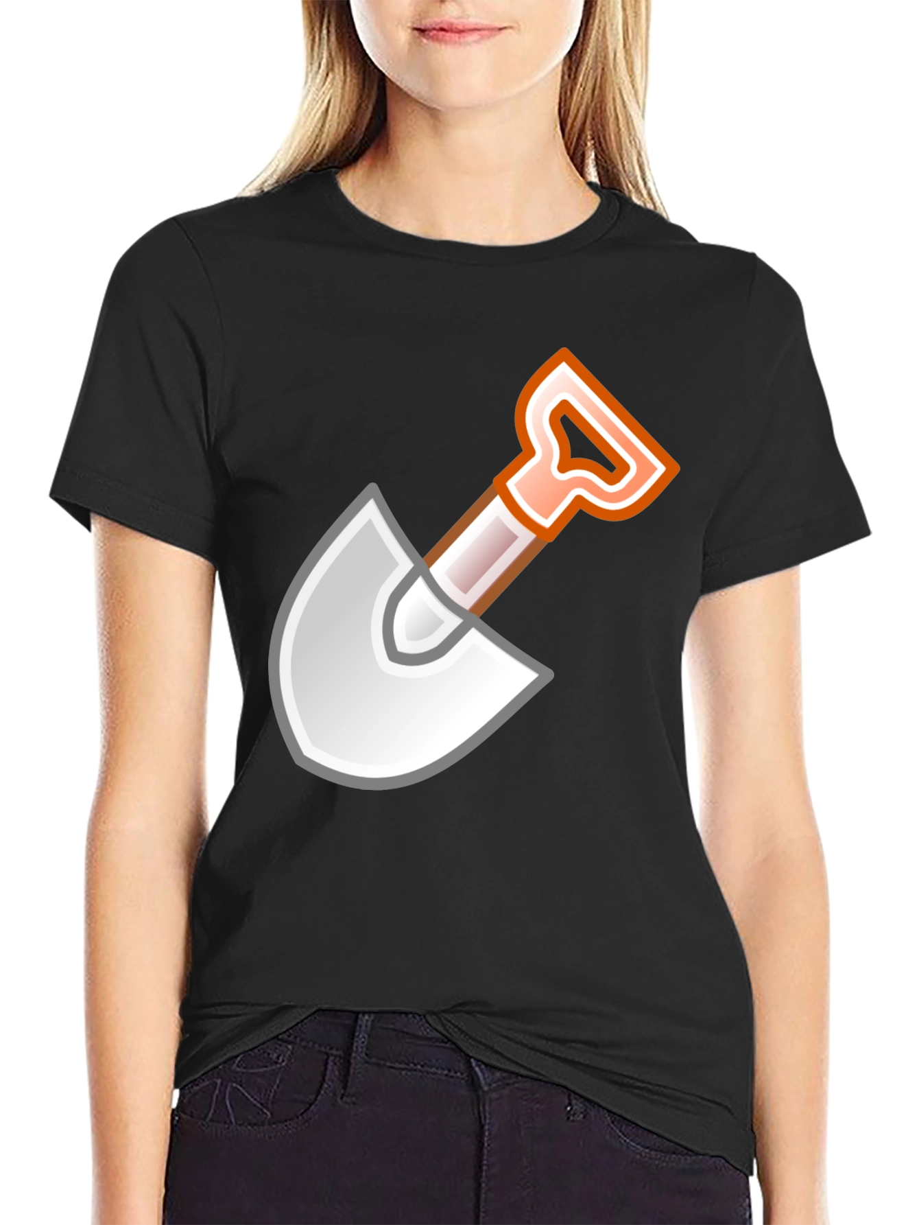 Shovel Graphic Black T-Shirt