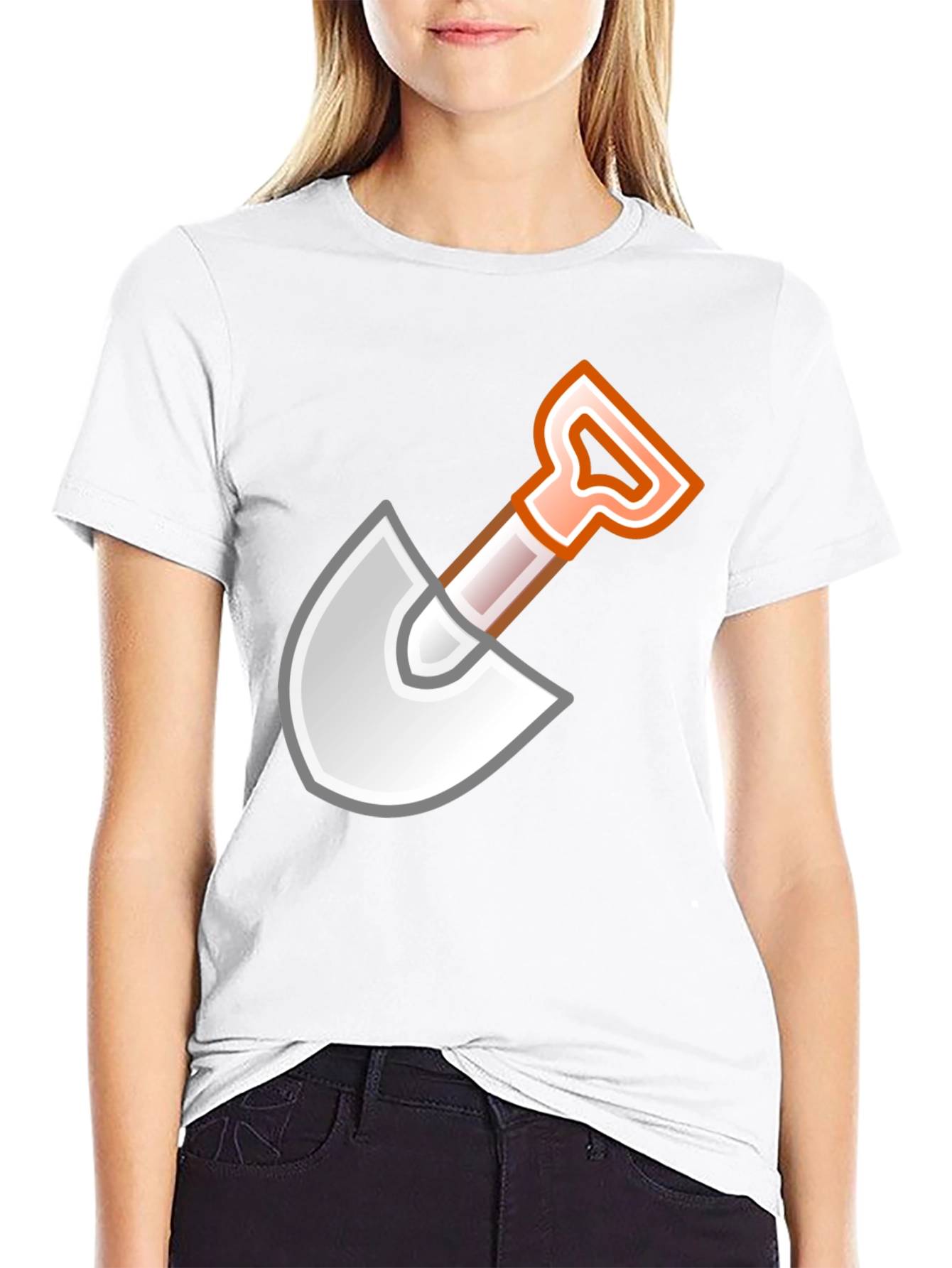 Shovel Graphic Black T-Shirt