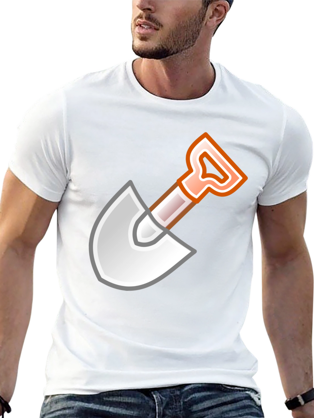 Shovel Graphic Black T-Shirt