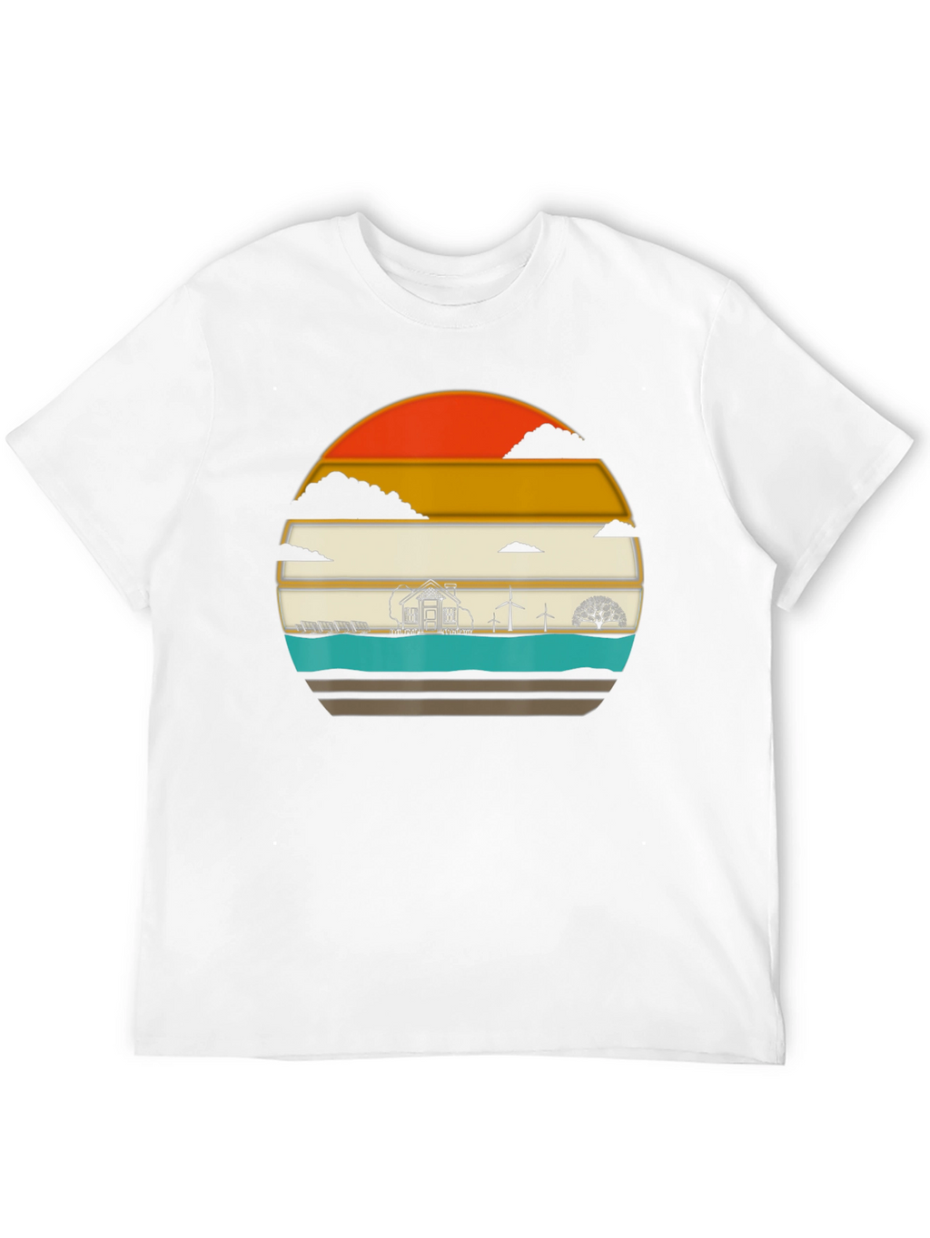 Eco-Friendly T-Shirt: Solar & Wind Power