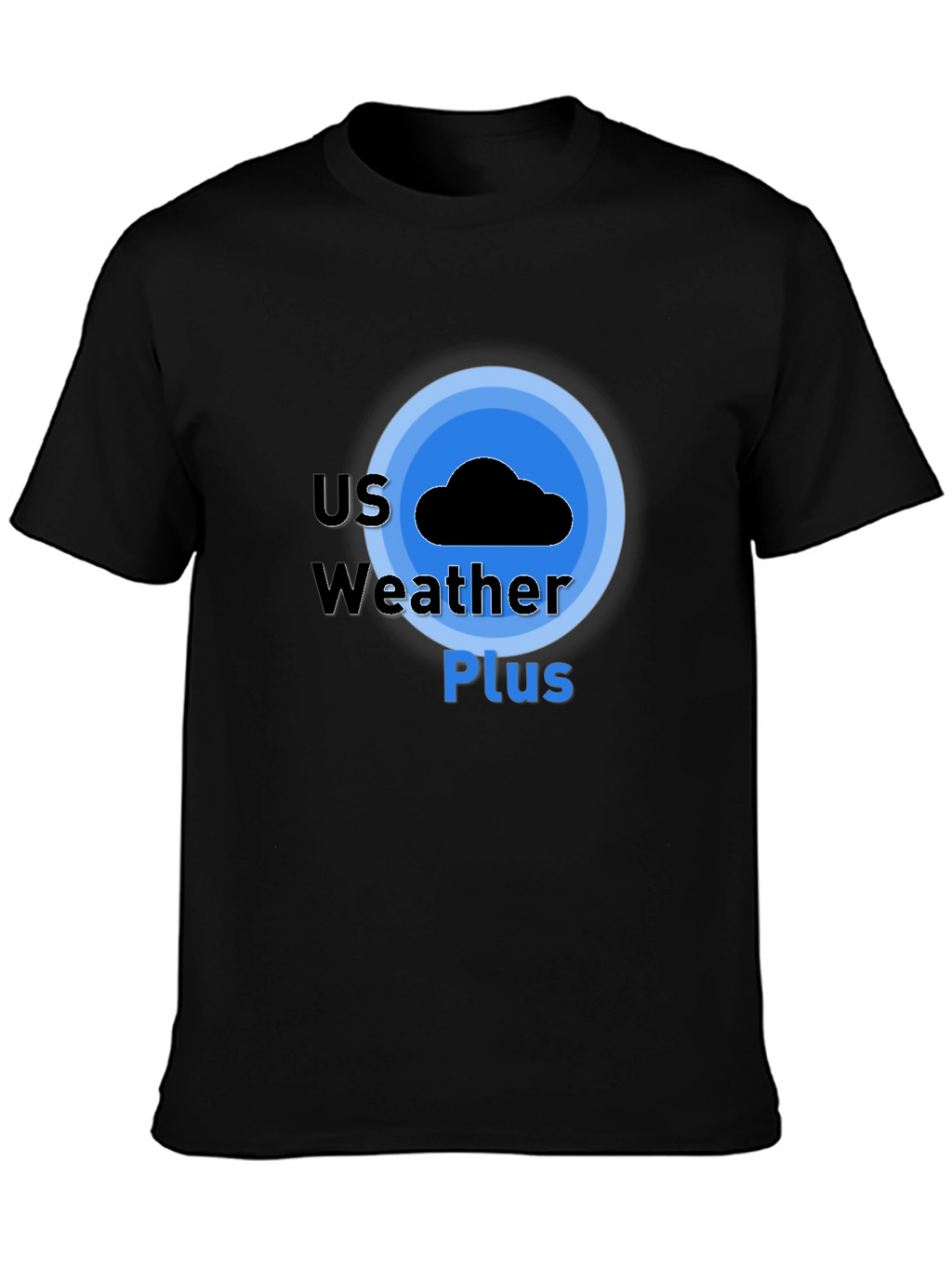 US Weather Plus Graphic Tee - Black