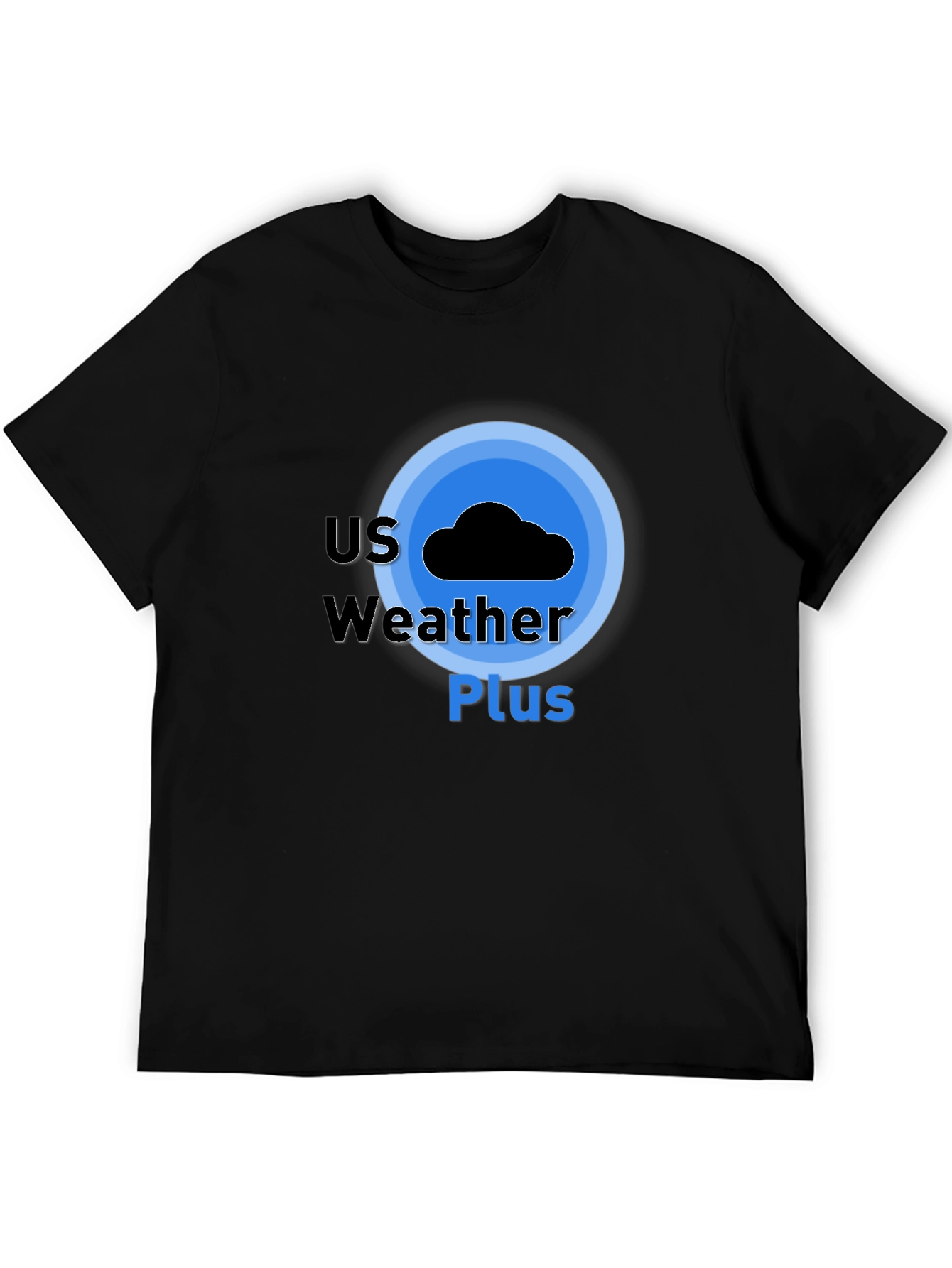 US Weather Plus Graphic Tee - Black