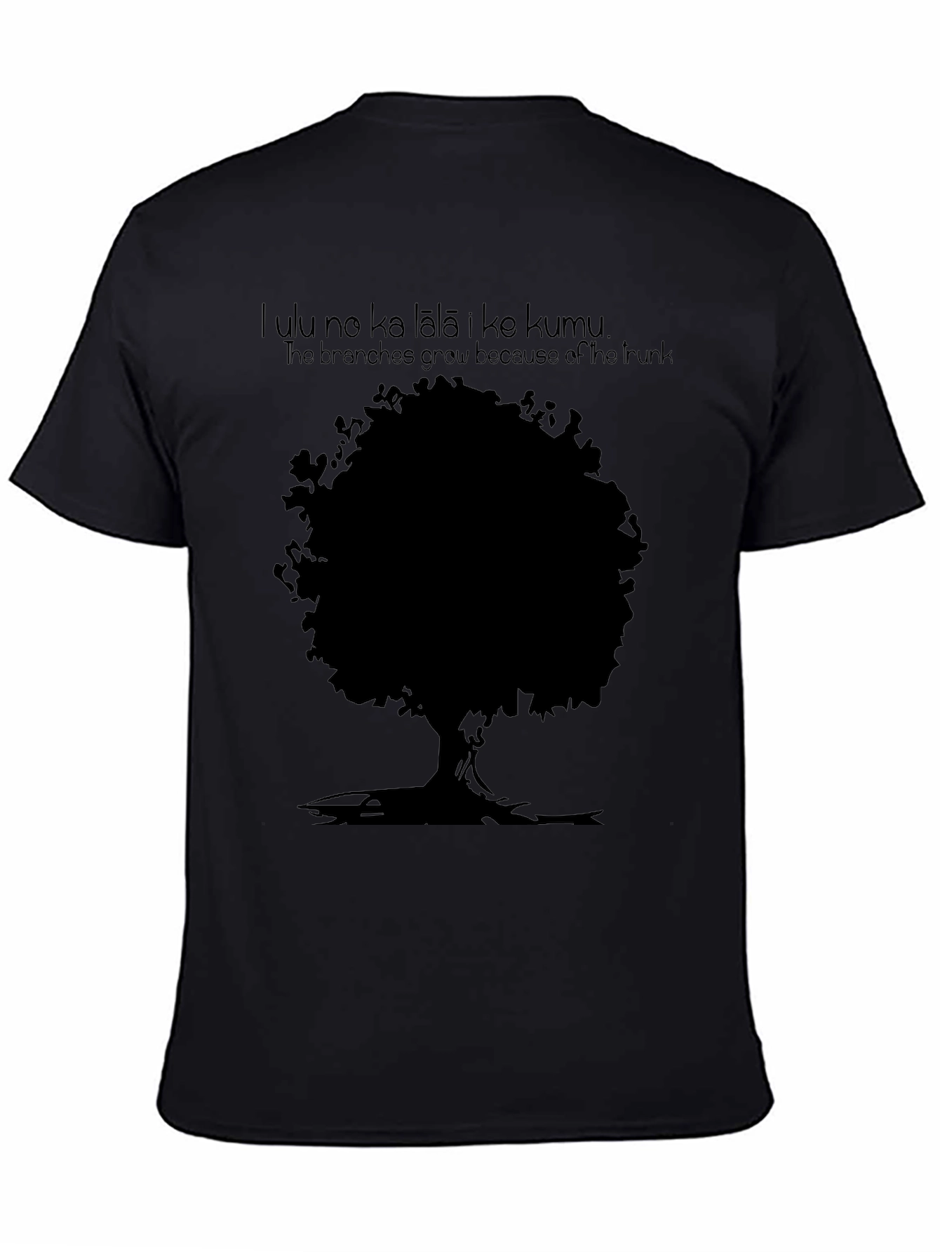 Tree Graphic Mens Black T-Shirt